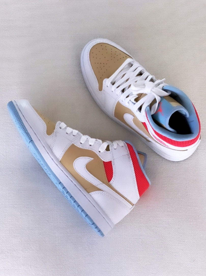 (W) Jordan 1 Mid SE Sesame 착용 스타일