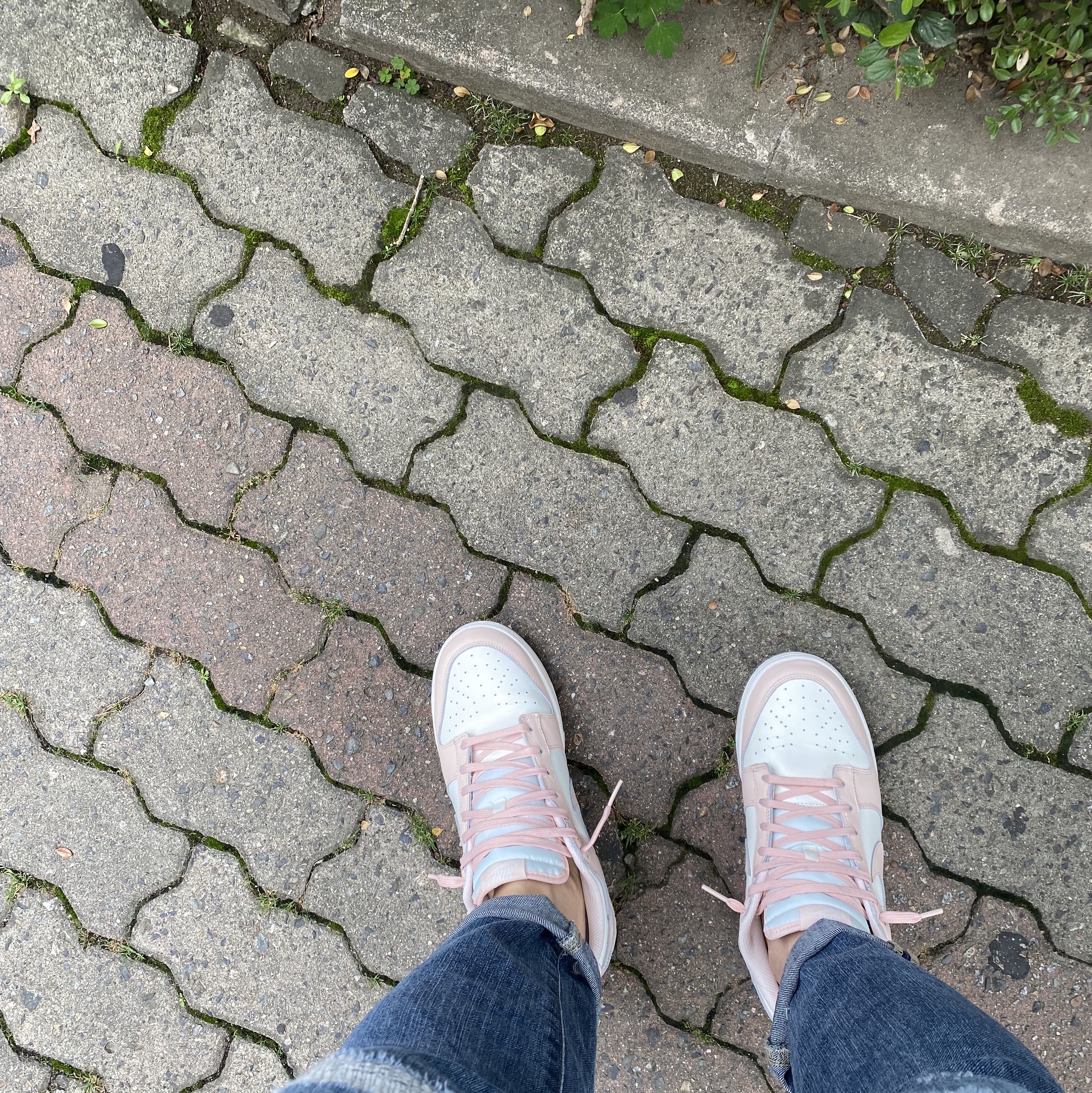 (W) Nike Dunk Low Orange Pearl 착용 스타일