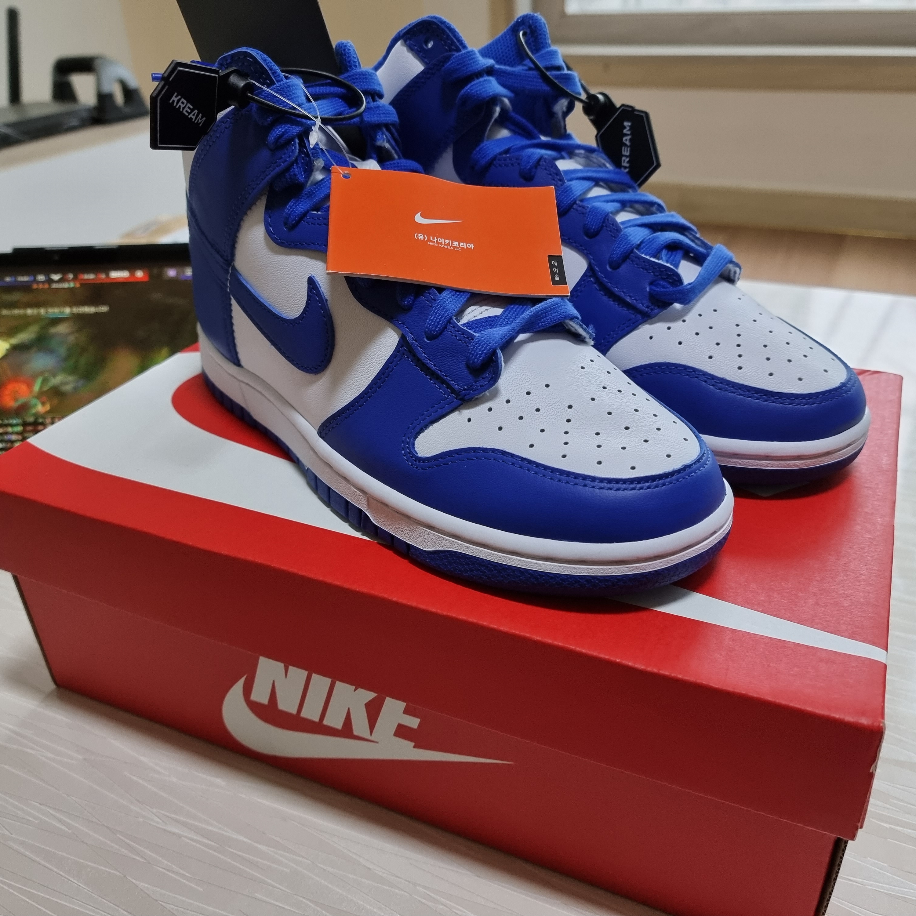 Nike Dunk High Retro Game Royal 착용 스타일 - 2