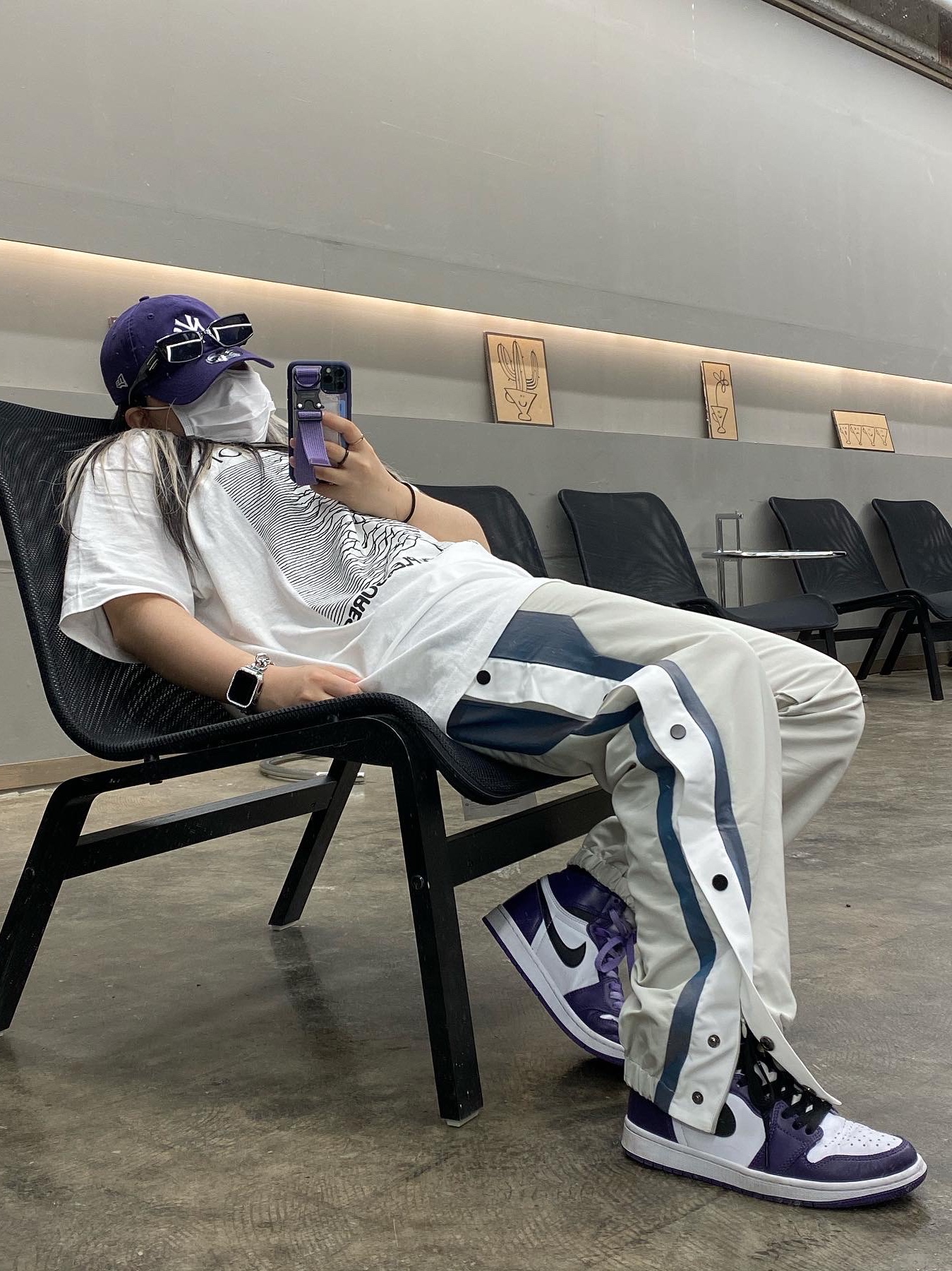 Jordan 1 Retro High OG Court Purple 2020 착용 스타일