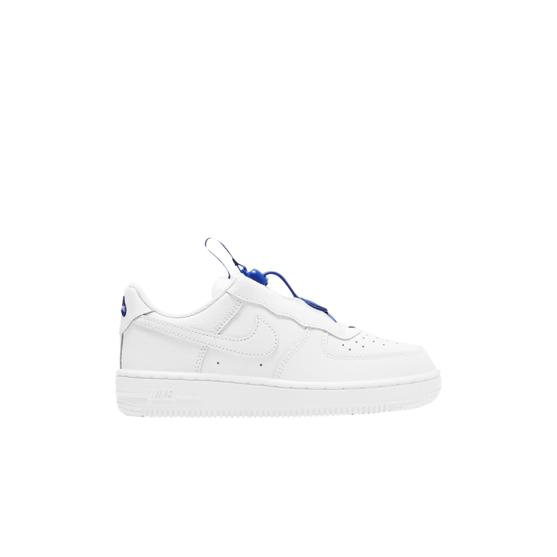 CU5287-100 (PS) Nike Force 1 Toggle White Hyper Royal
