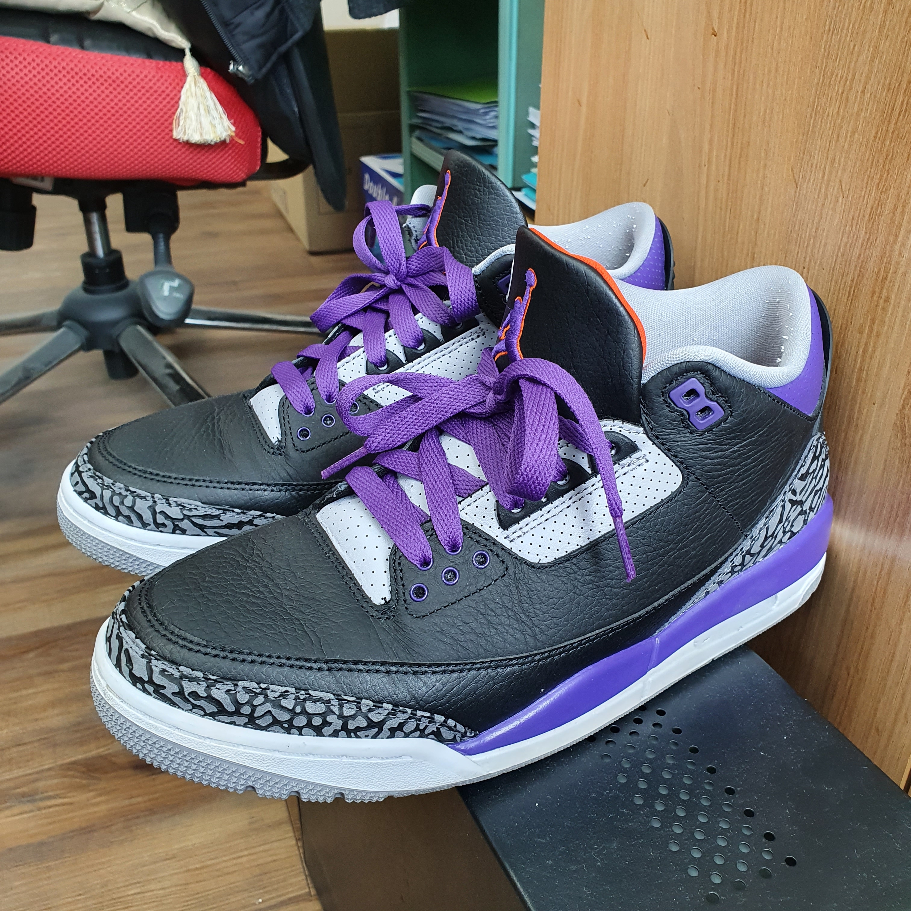 Jordan 3 Retro Court Purple 착용 스타일