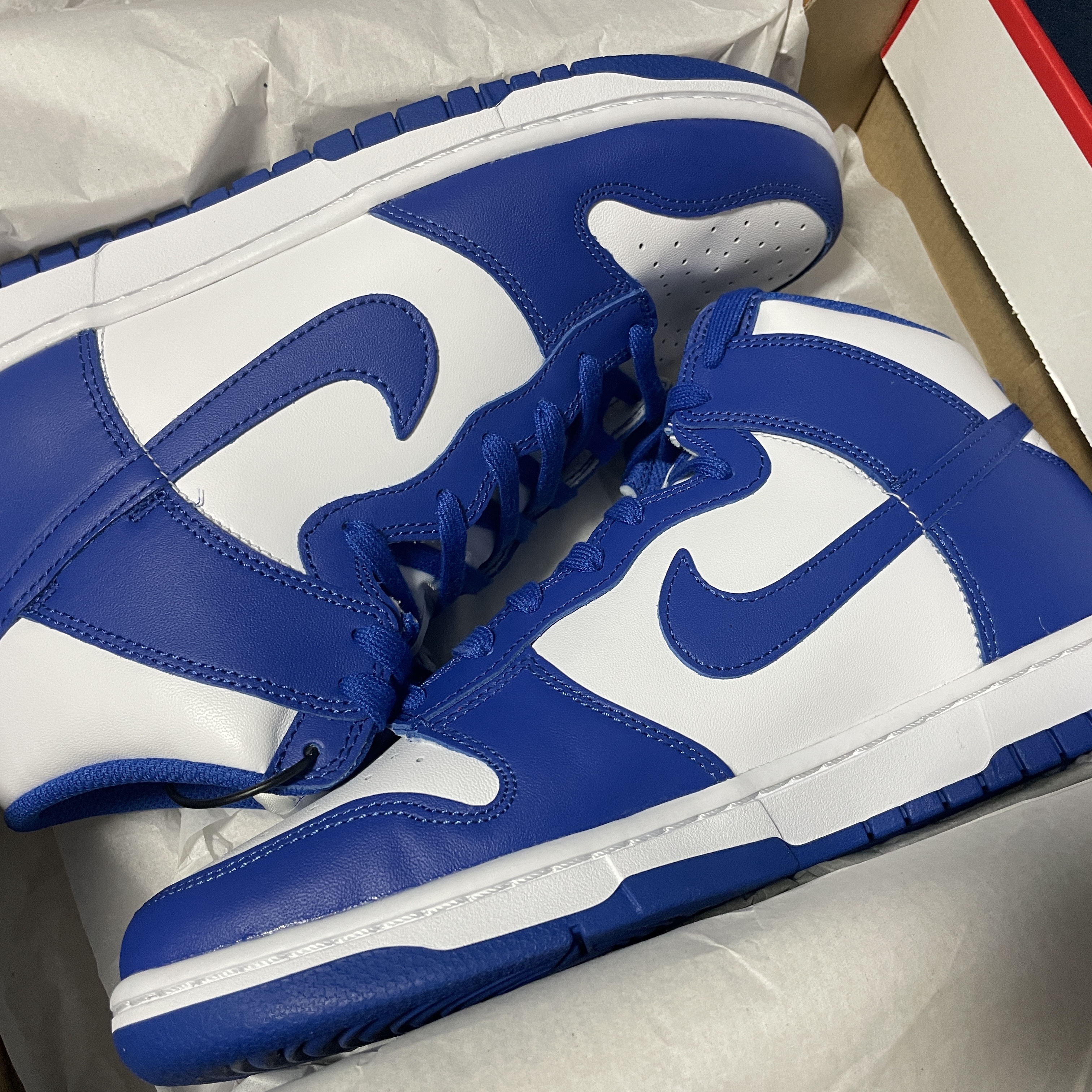 Nike Dunk High Retro Game Royal 착용 스타일 - 1