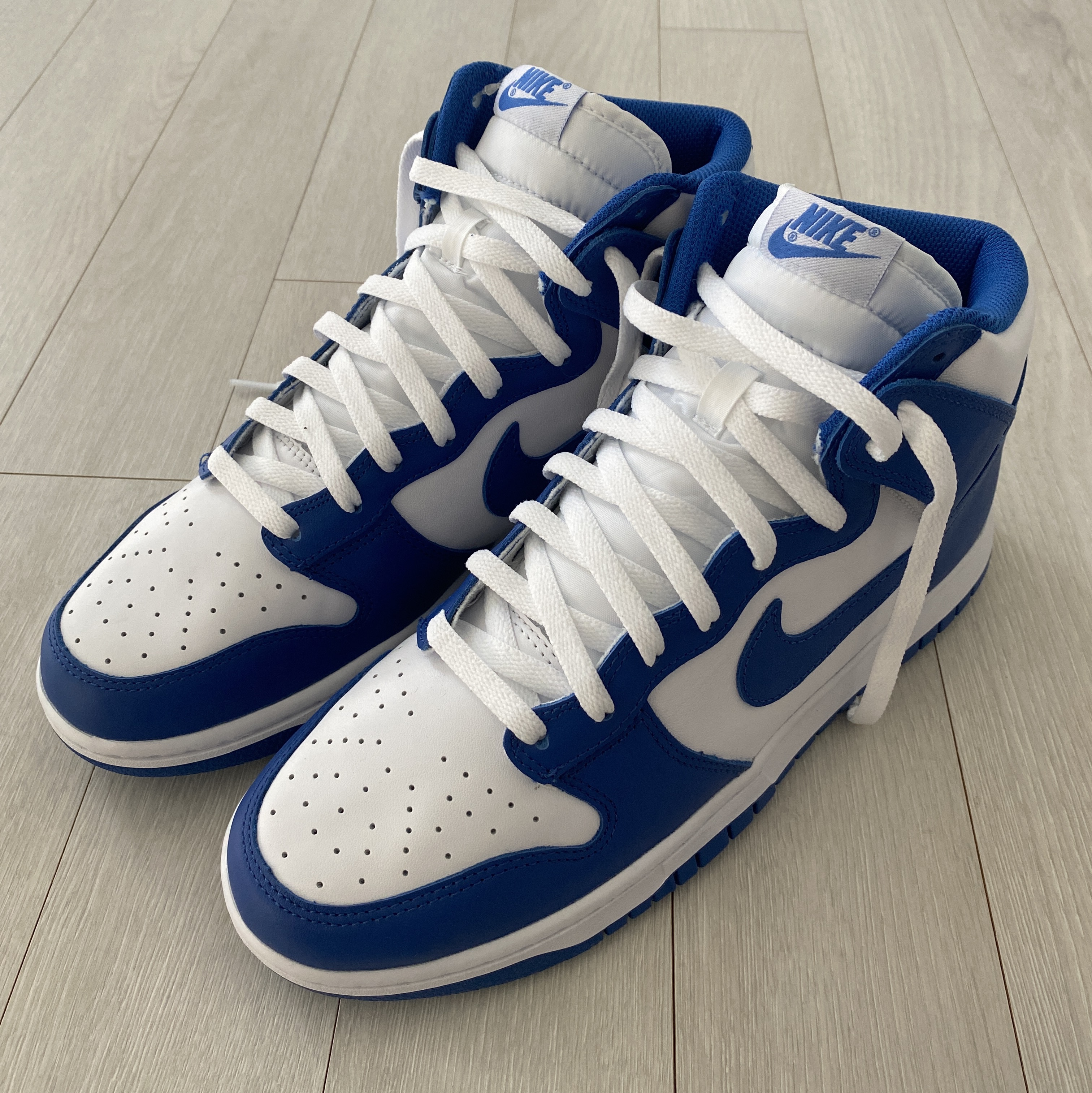 Nike Dunk High Retro Game Royal 착용 스타일 - 1