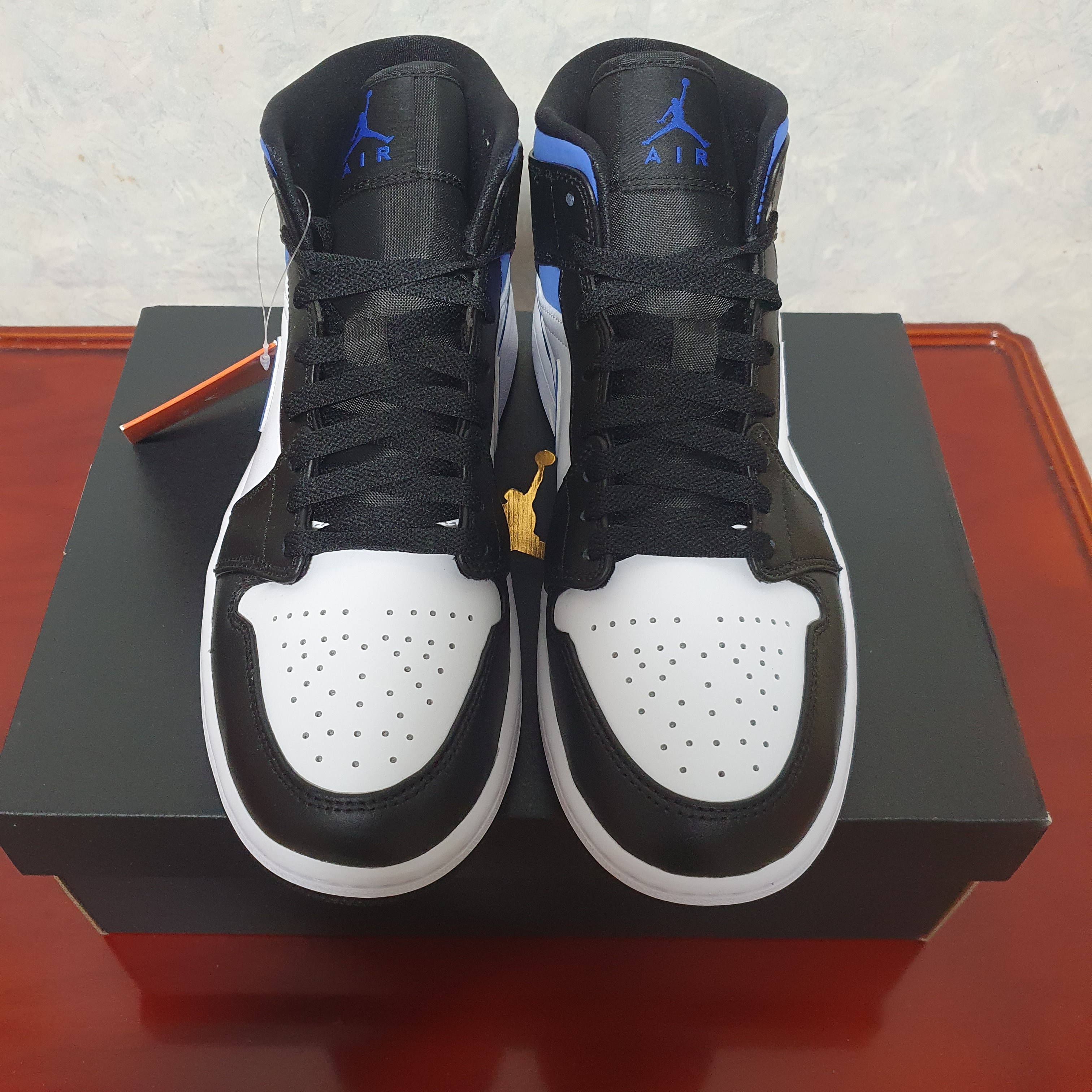 Jordan 1 Mid Racer Blue 착용 스타일 - 3