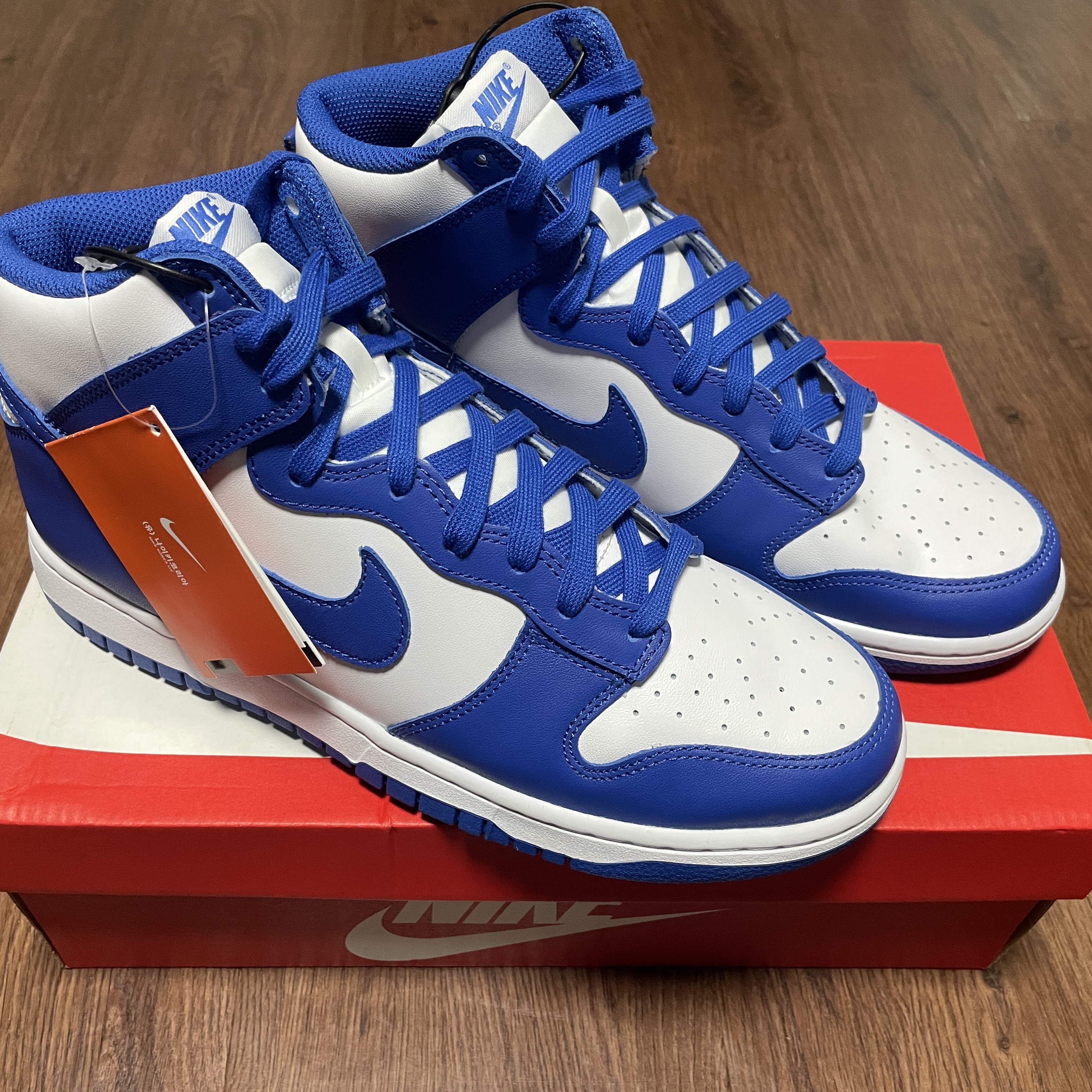 Nike Dunk High Retro Game Royal 착용 스타일 - 2