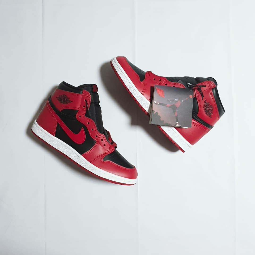 Jordan 1 High 85 Varsity Red 착용 스타일 - 4