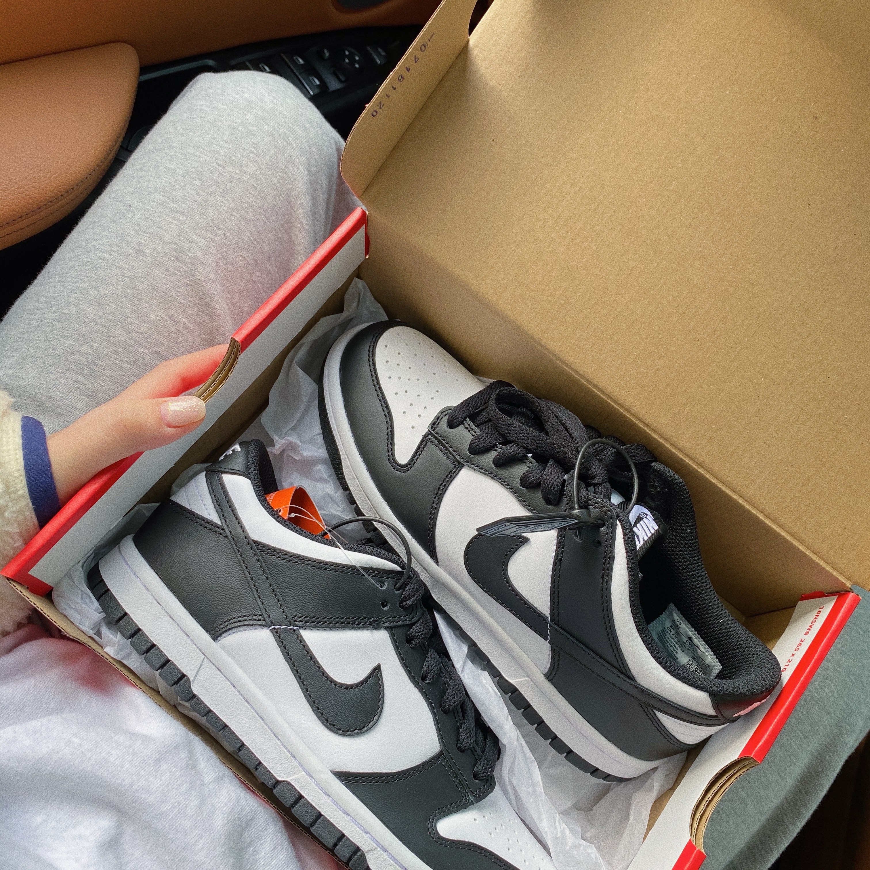 (GS) Nike Dunk Low Black 착용 스타일 - 2
