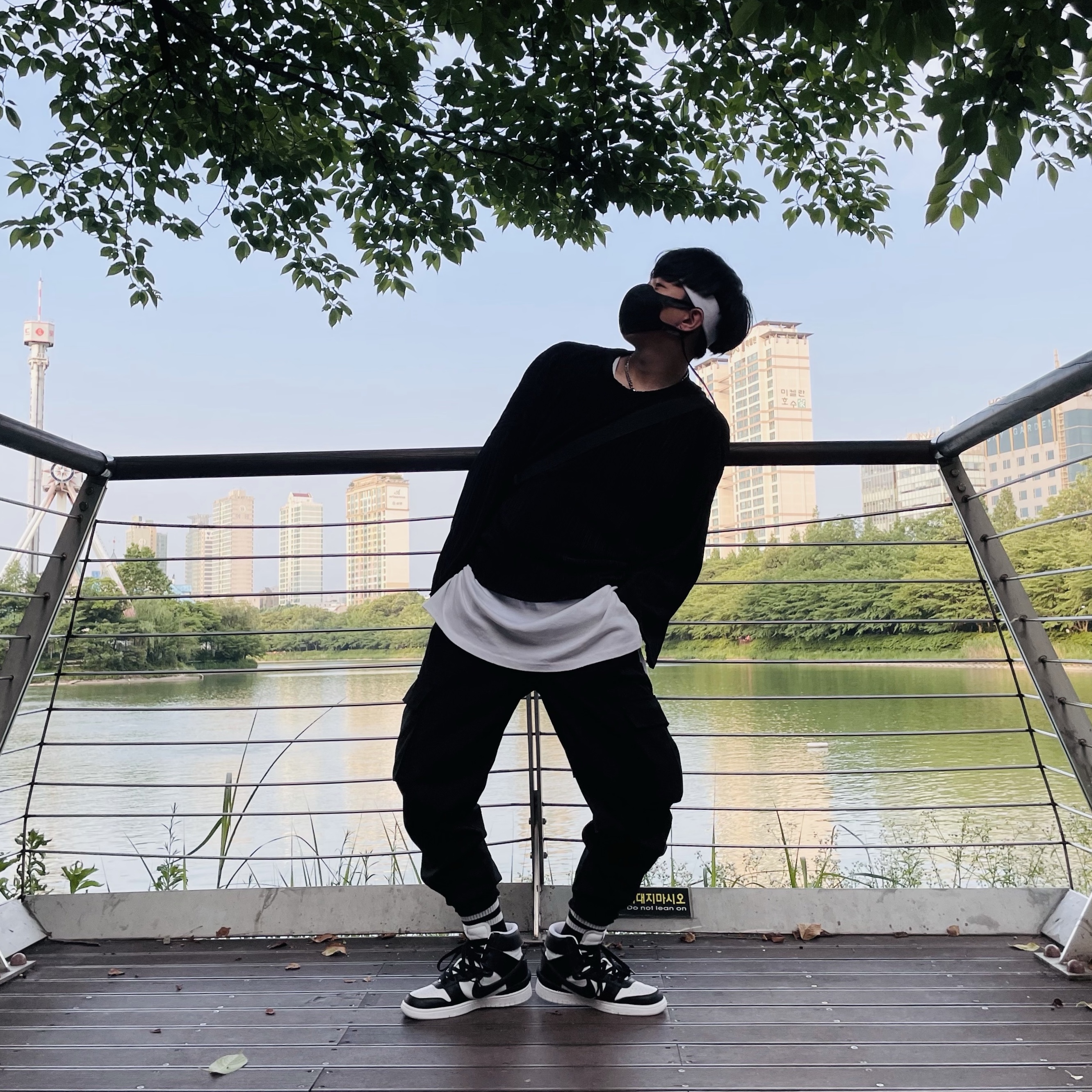 Nike x Ambush Dunk High Black 착용 스타일