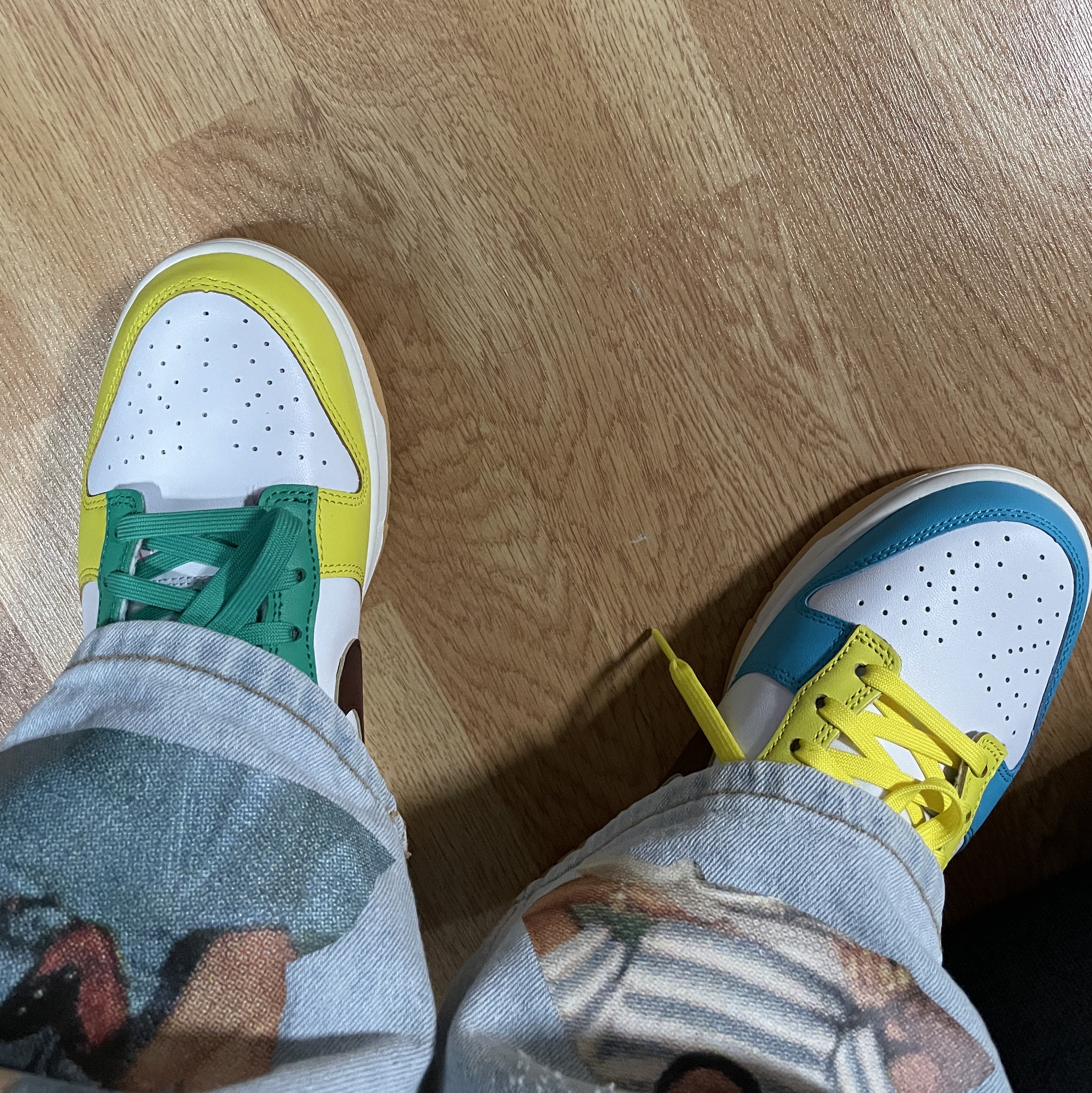 Nike Dunk Low SE Free.99 White 착용 스타일 - 1