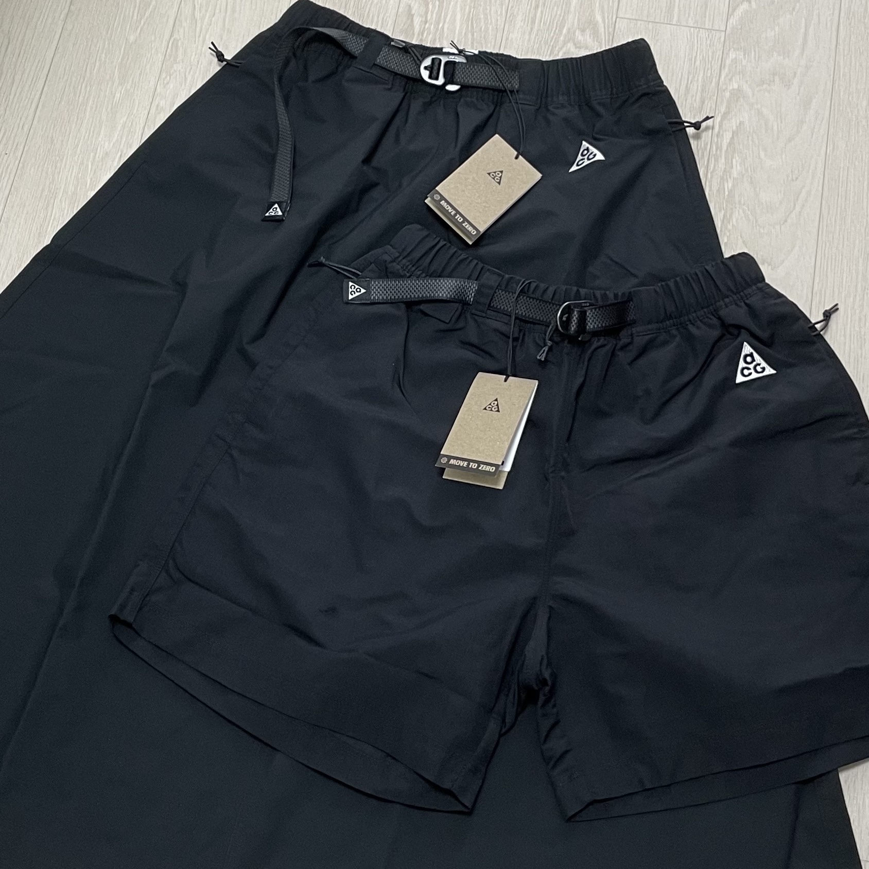 Nike NRG ACG Trail Shorts Black - Asia 착용 스타일