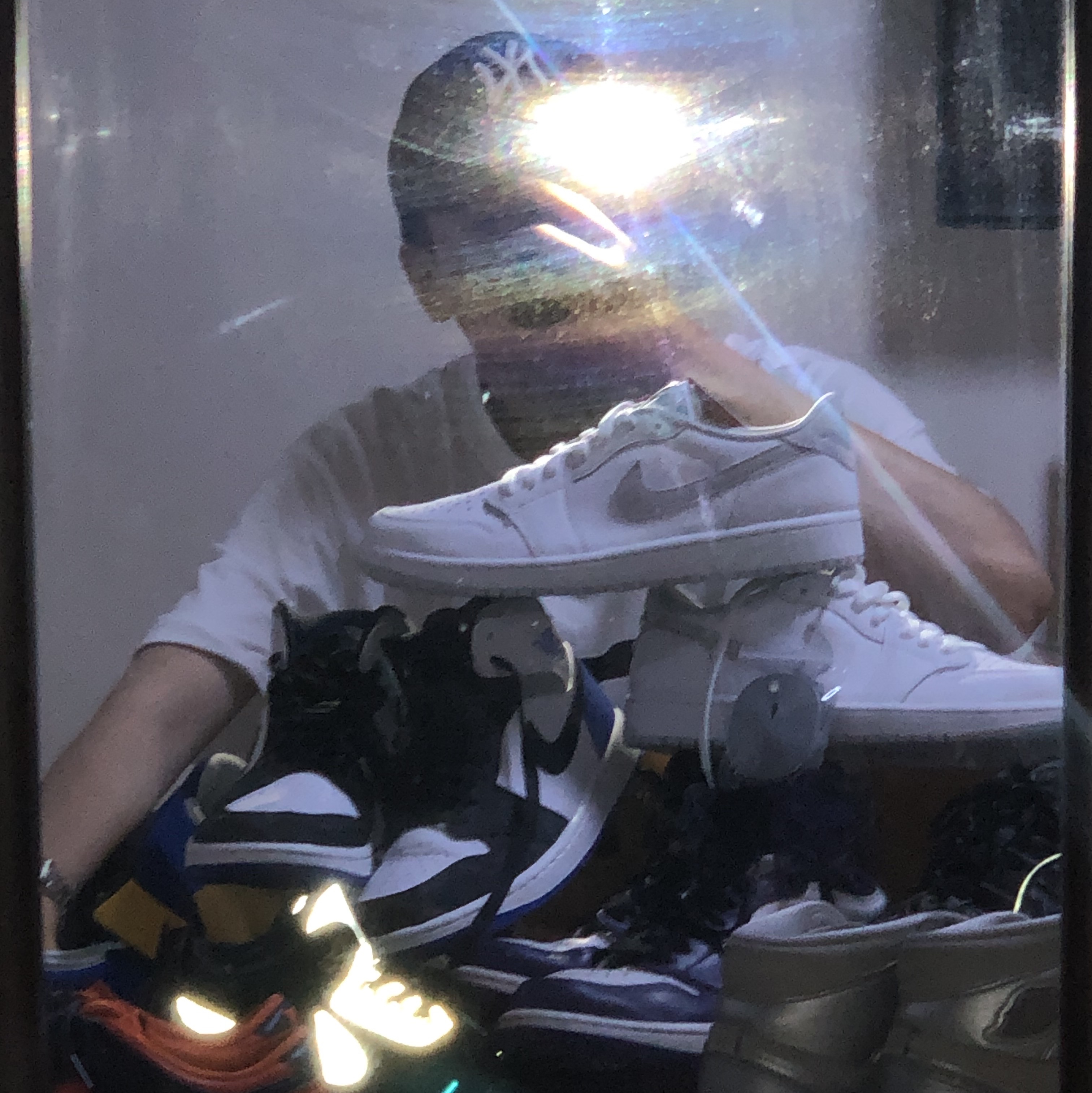 Jordan 1 Retro High OG Court Purple 2020, Nike Dunk Low SP Champ Colors 착용 스타일 - 1
