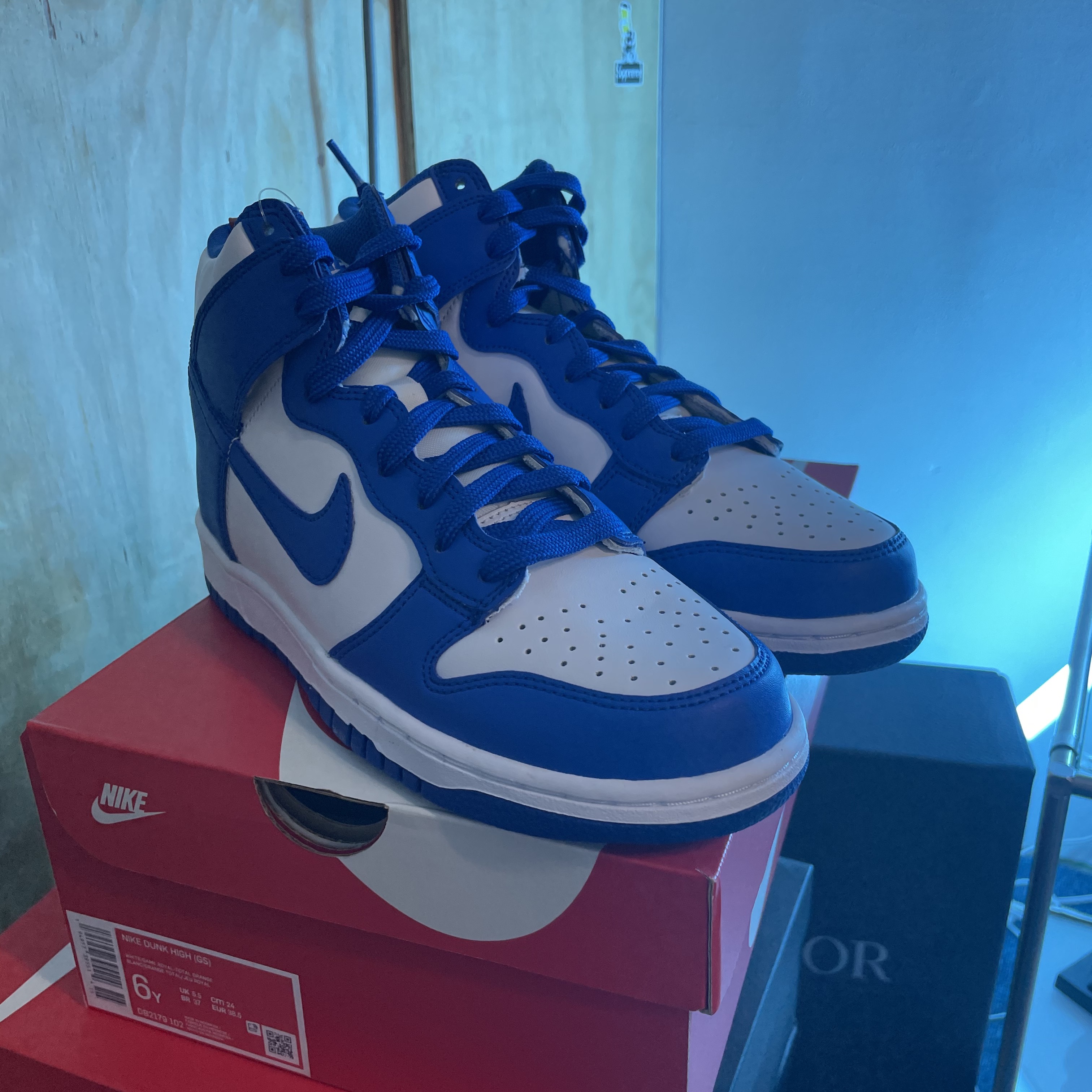 (GS) Nike Dunk High Game Royal 착용 스타일