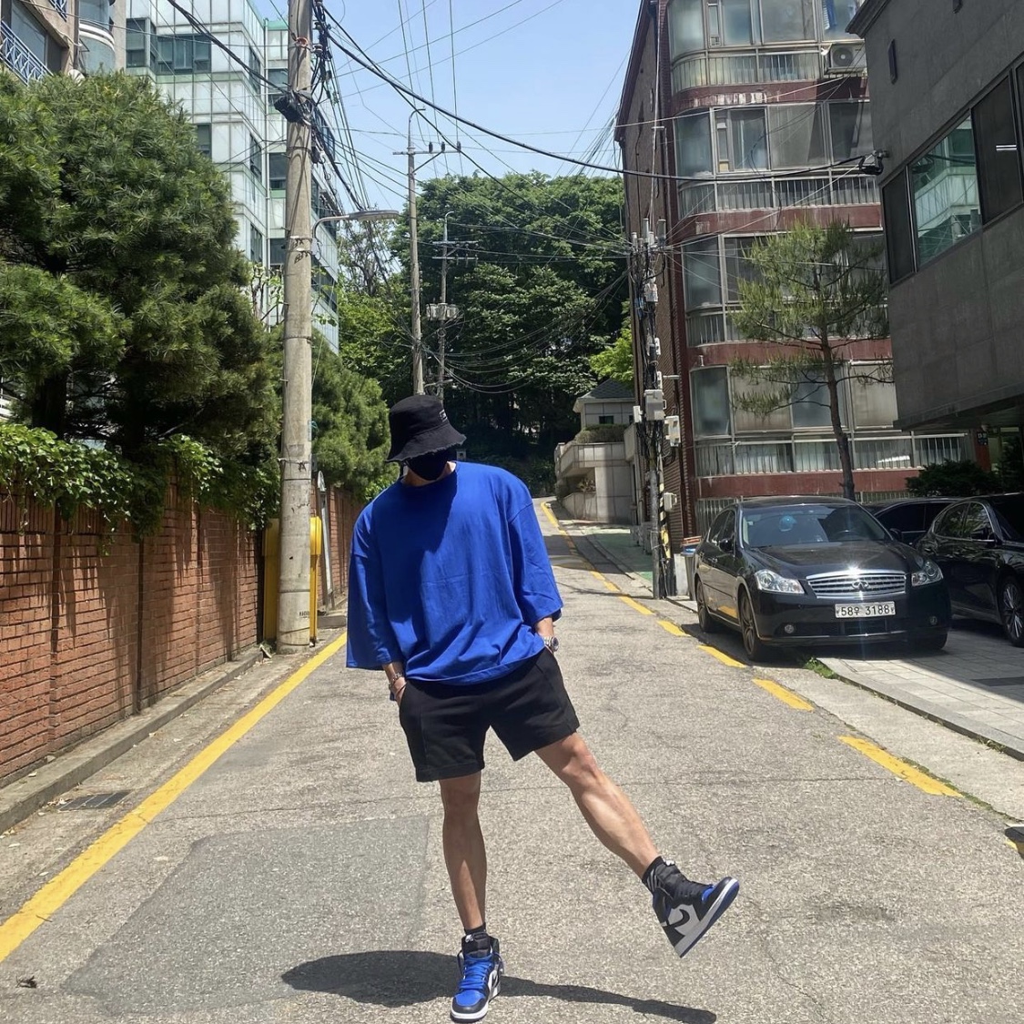 Jordan 1 Retro High OG Royal Toe 착용 스타일