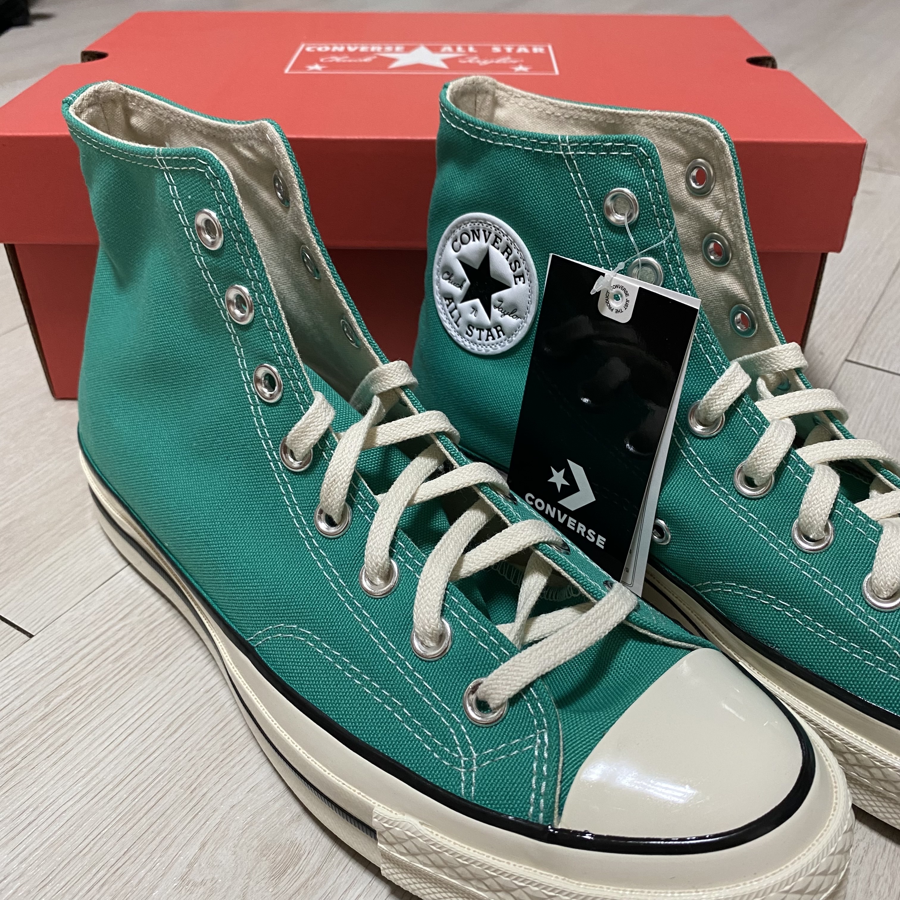Converse Chuck 70 High Court Green 착용 스타일