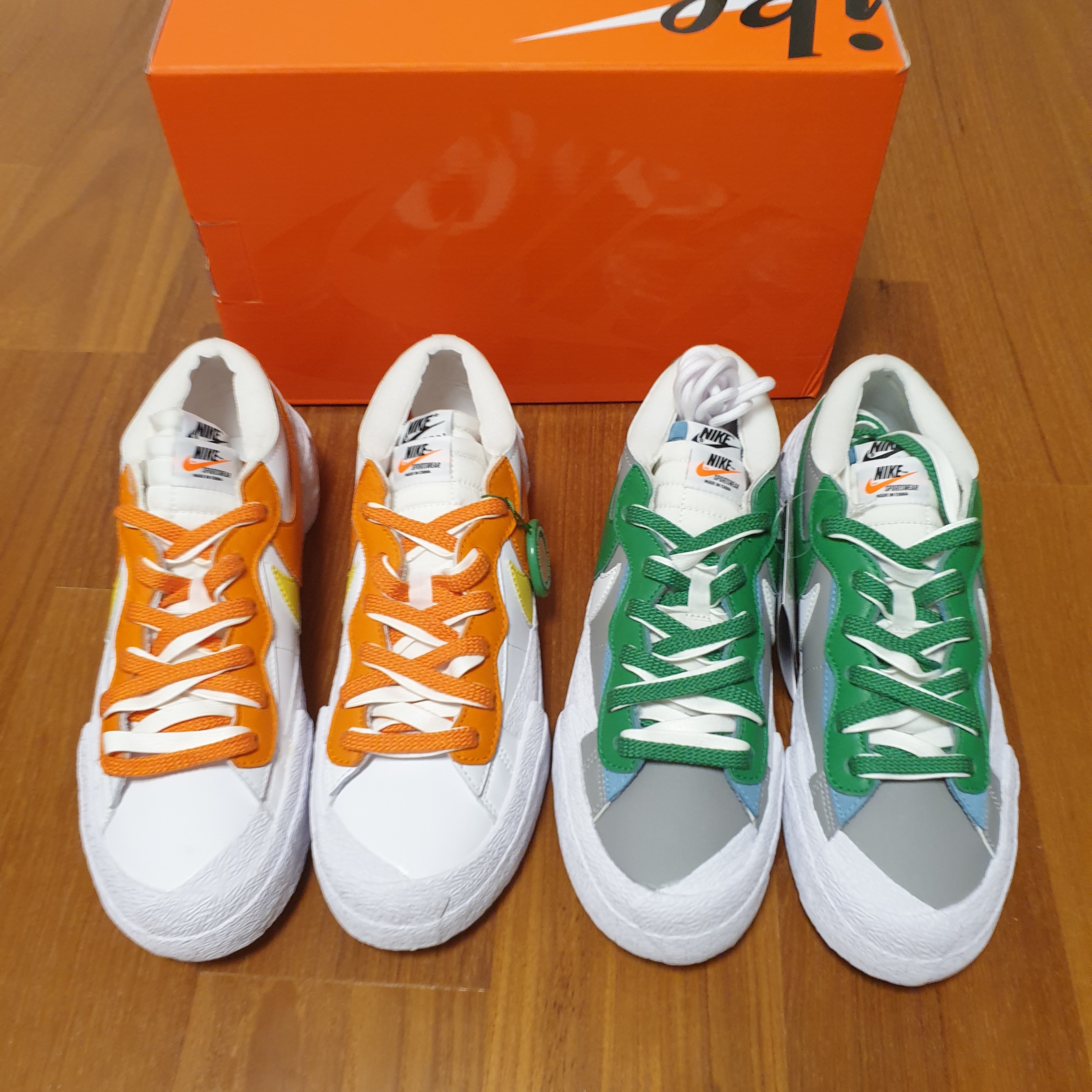 Nike x Sacai Blazer Low Magma Orange 착용 스타일 - 4