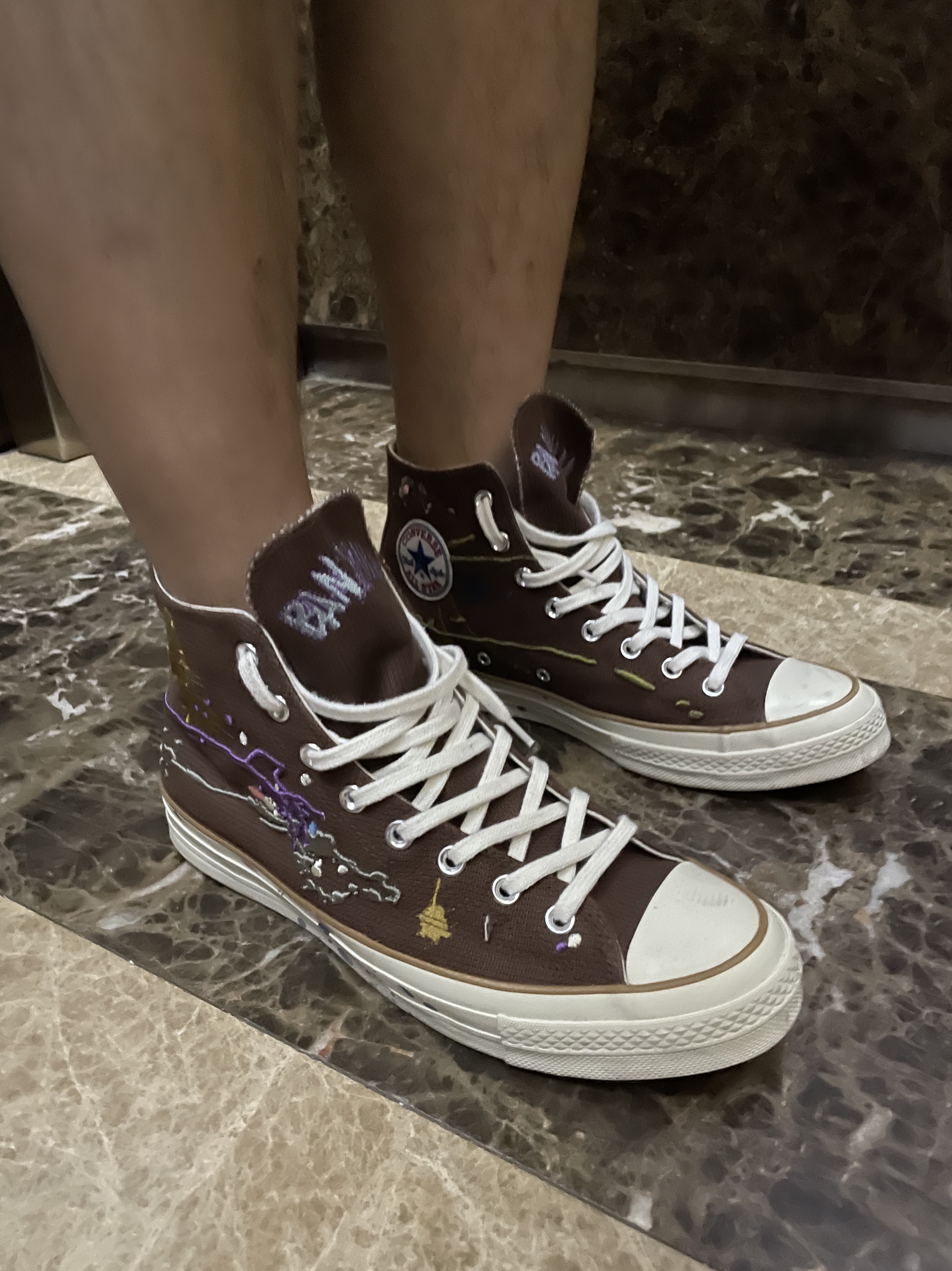 Converse x Bandulu Chuck 70 High Cappuccino 착용 스타일 - 2