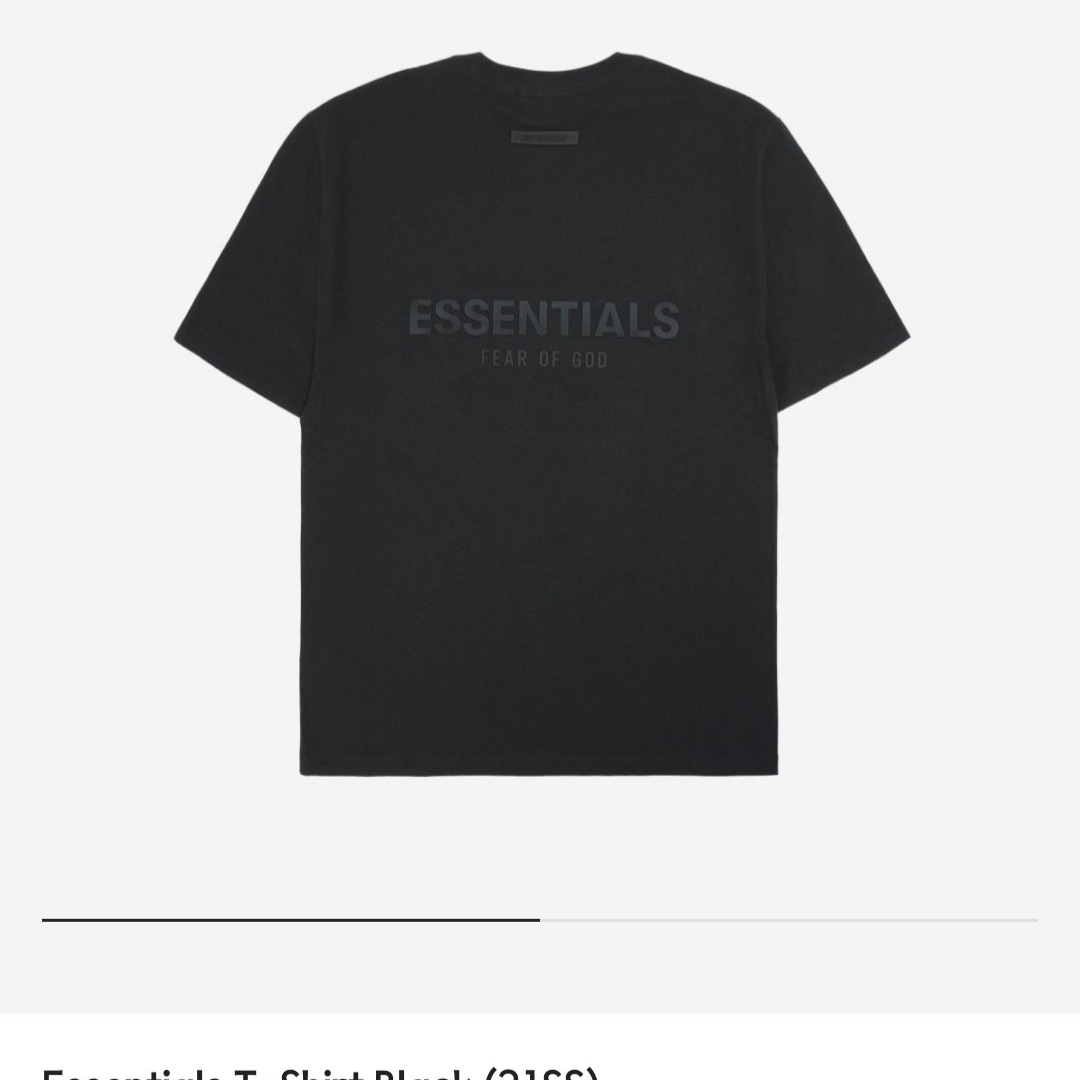 Essentials T-Shirt Black - 21SS 착용 스타일