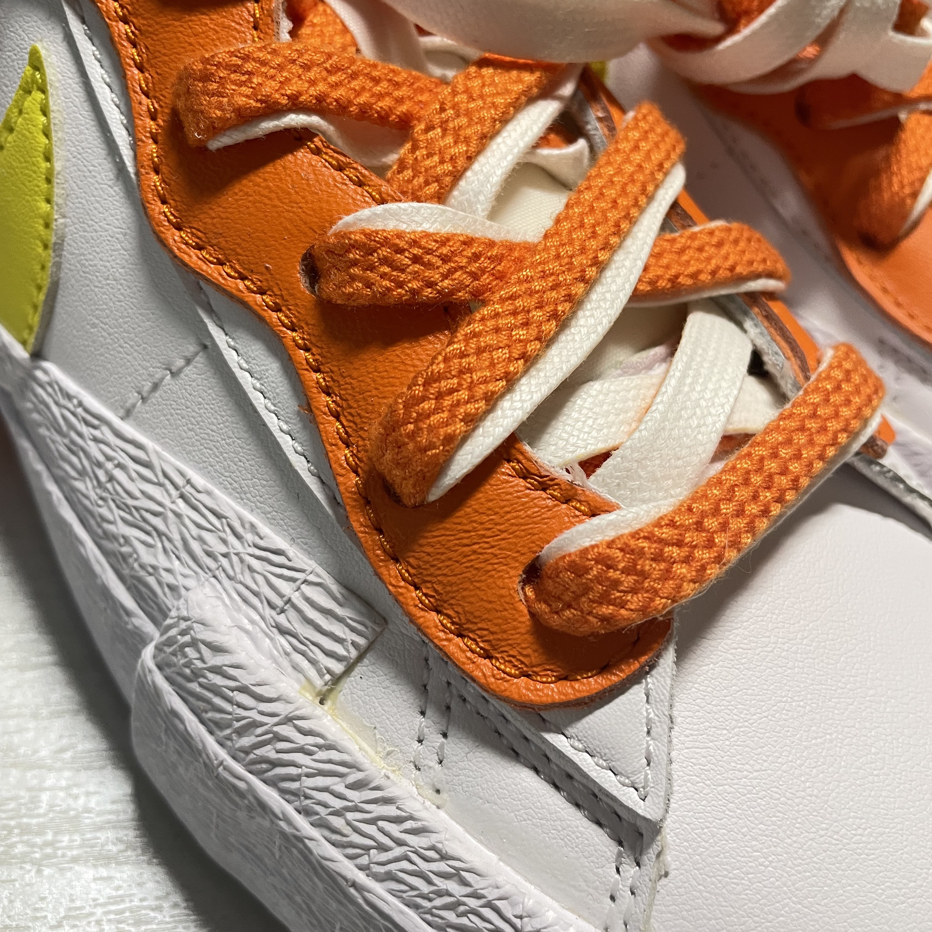 Nike x Sacai Blazer Low Magma Orange 착용 스타일 - 1
