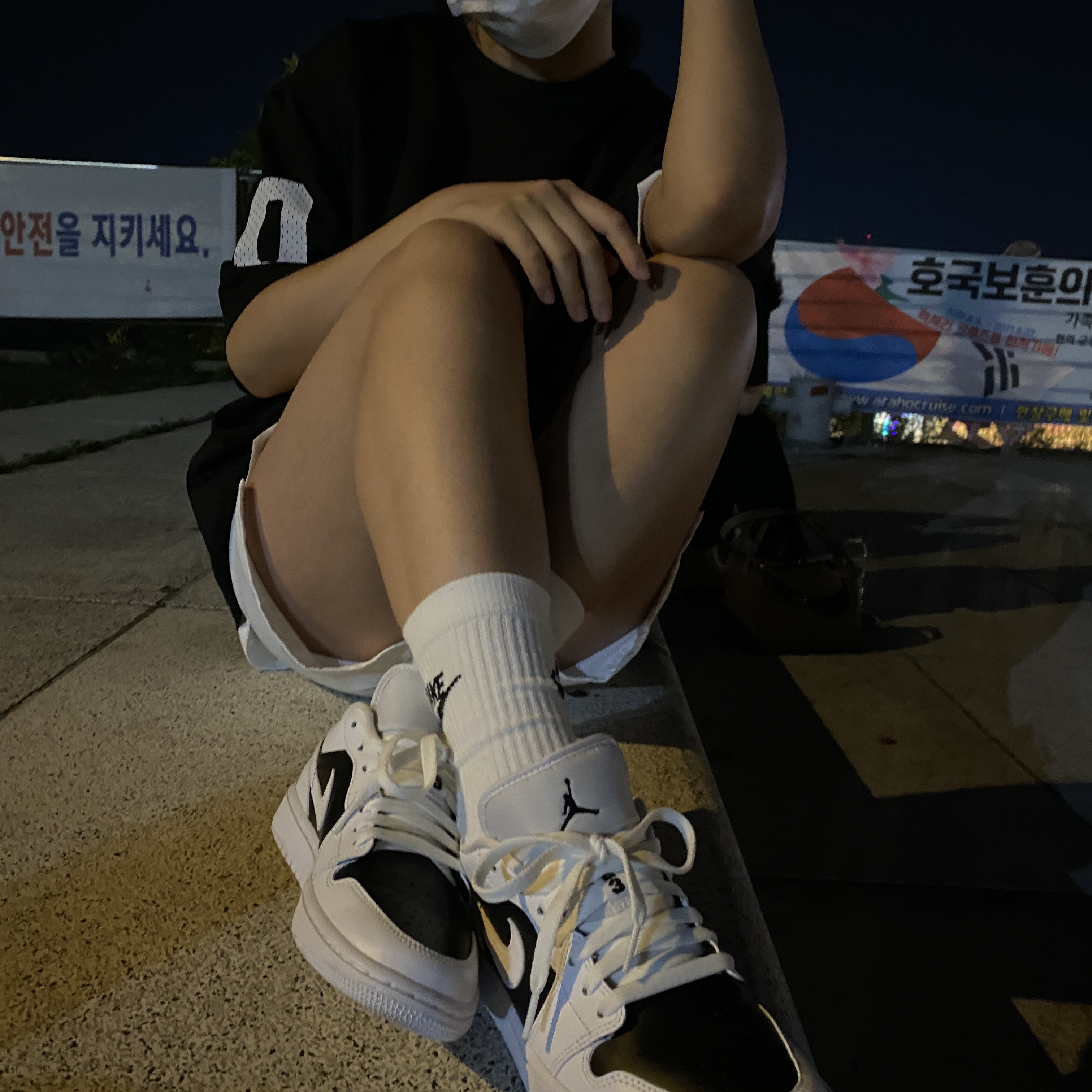 (W) Jordan 1 Low Panda 착용 스타일 - 2
