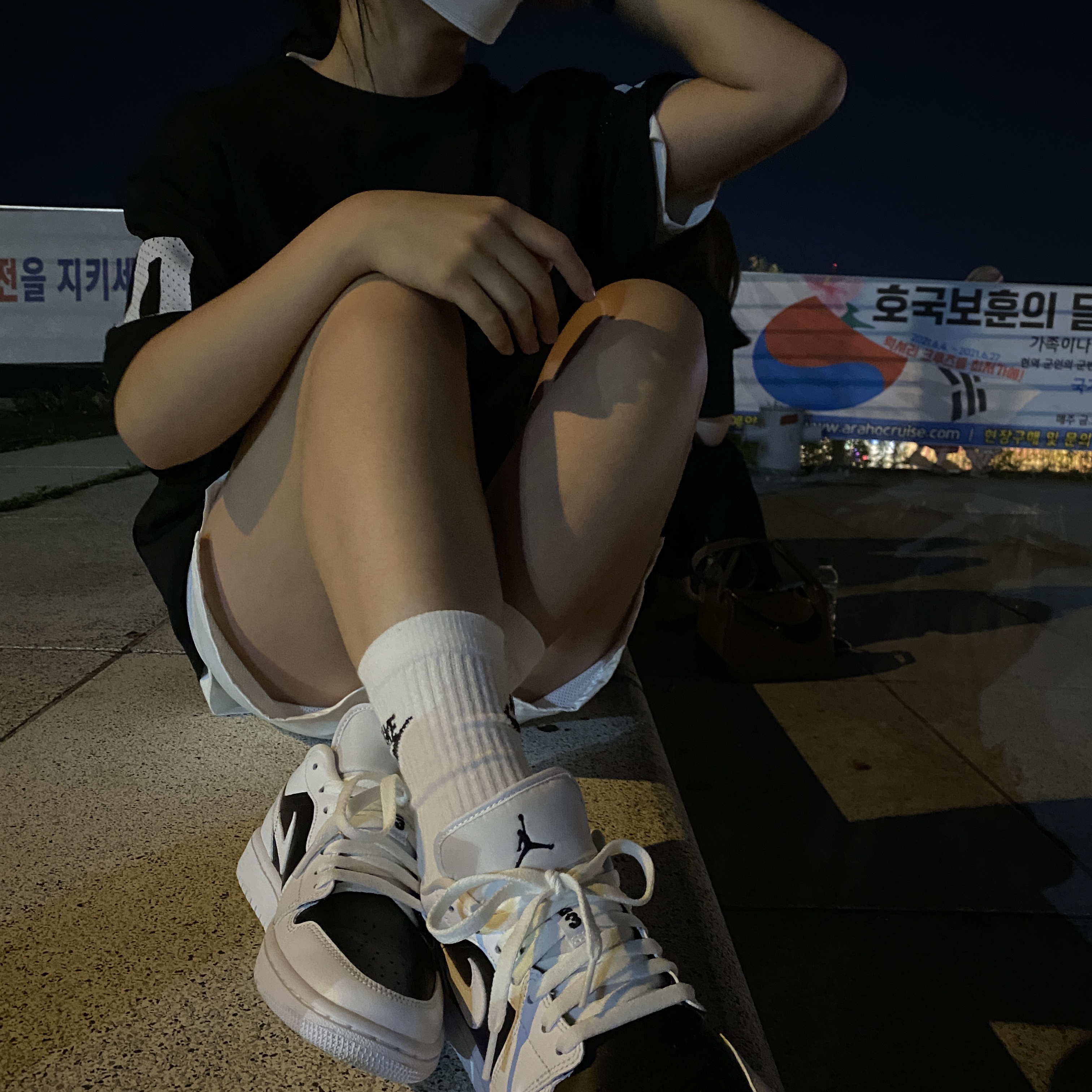(W) Jordan 1 Low Panda 착용 스타일 - 1