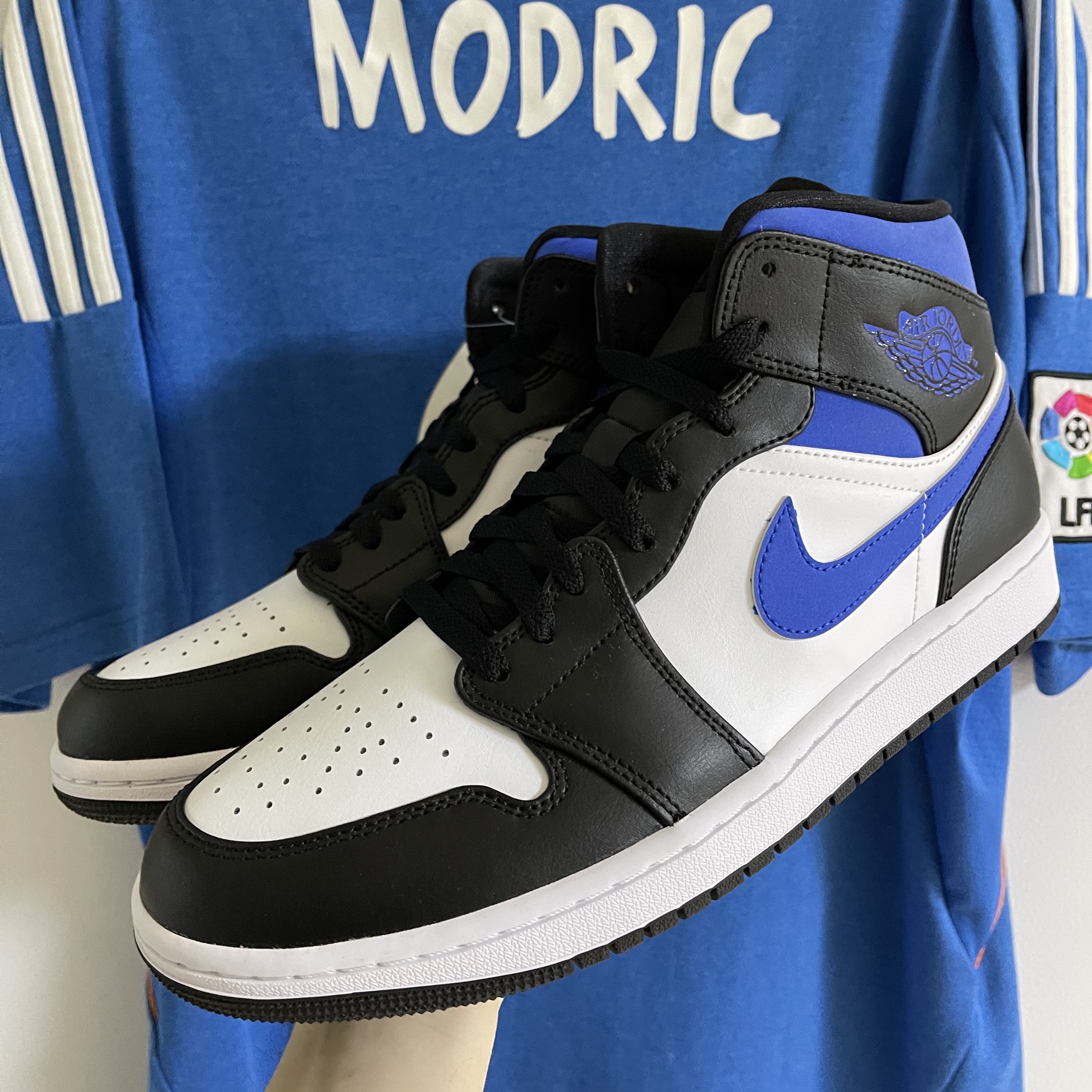 Jordan 1 Mid Racer Blue 착용 스타일 - 3