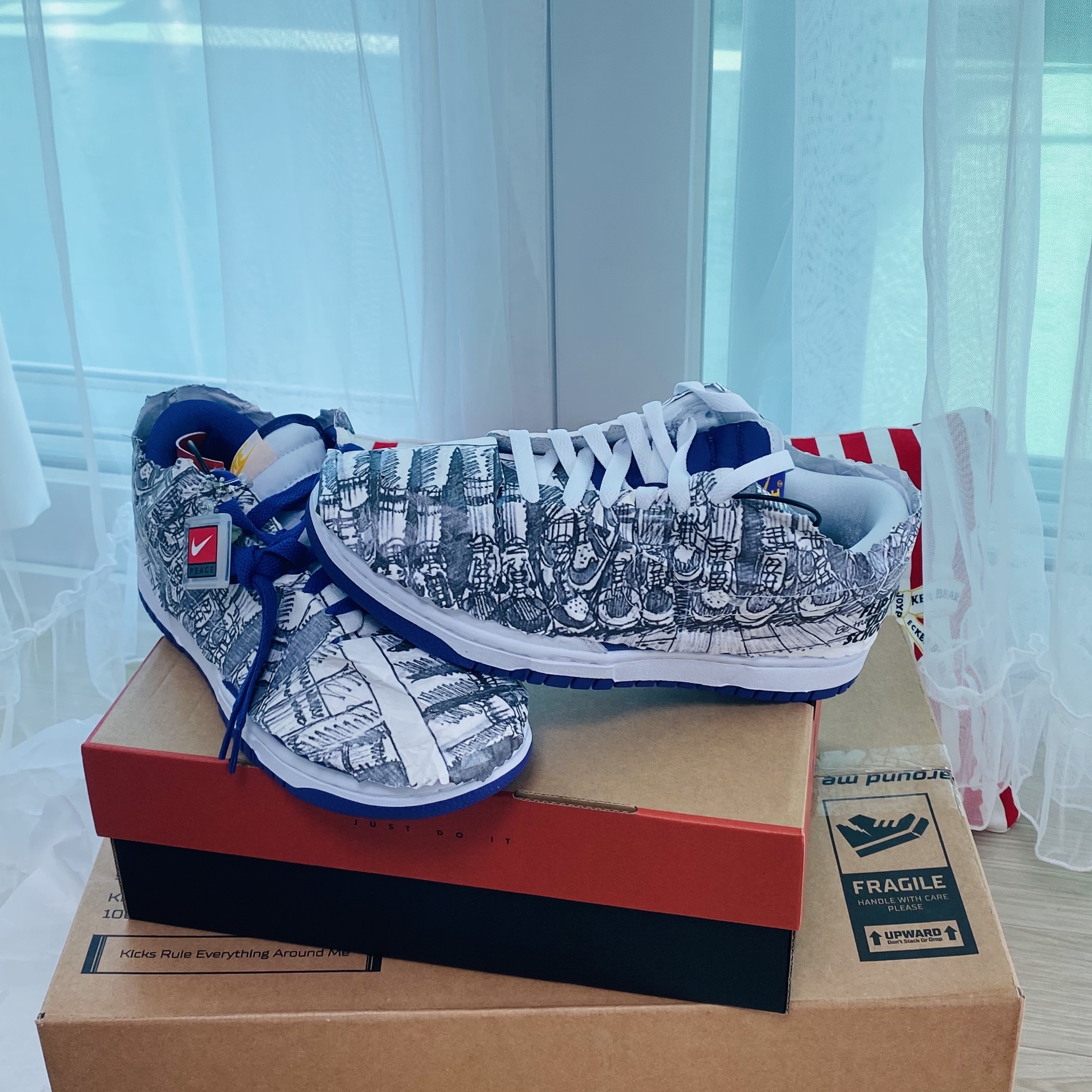 (W) Nike Dunk Low SE Flip 착용 스타일 - 1