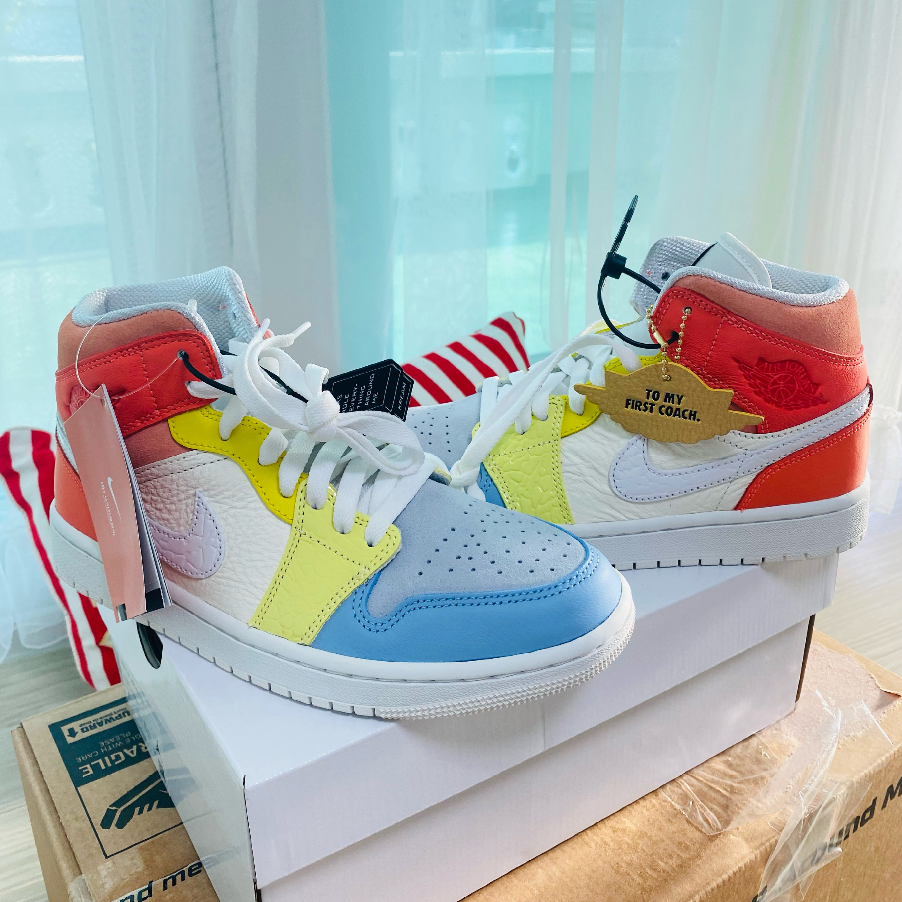 (W) Jordan 1 Mid To My First Coach 착용 스타일