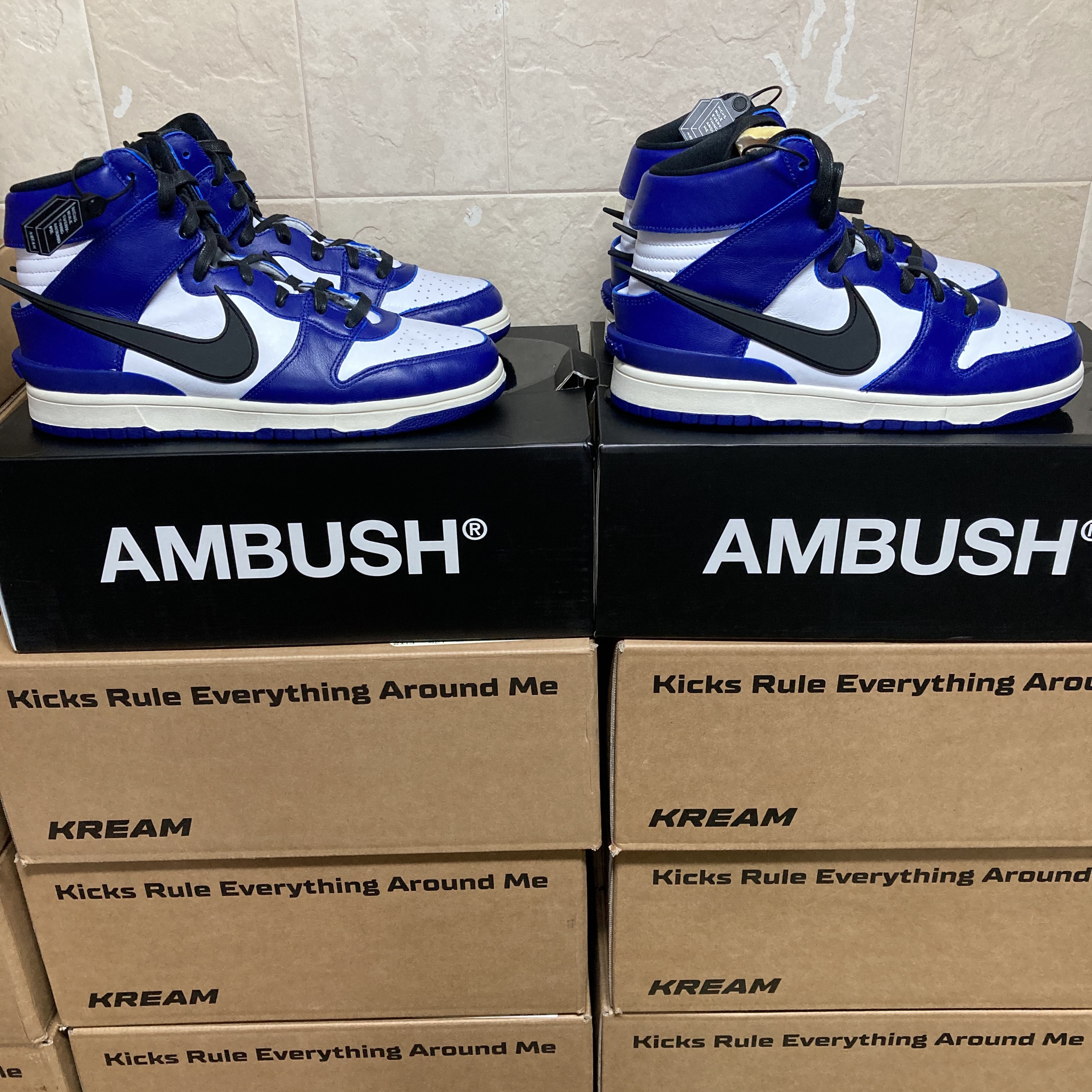 Nike x Ambush Dunk High Deep Royal Blue 착용 스타일