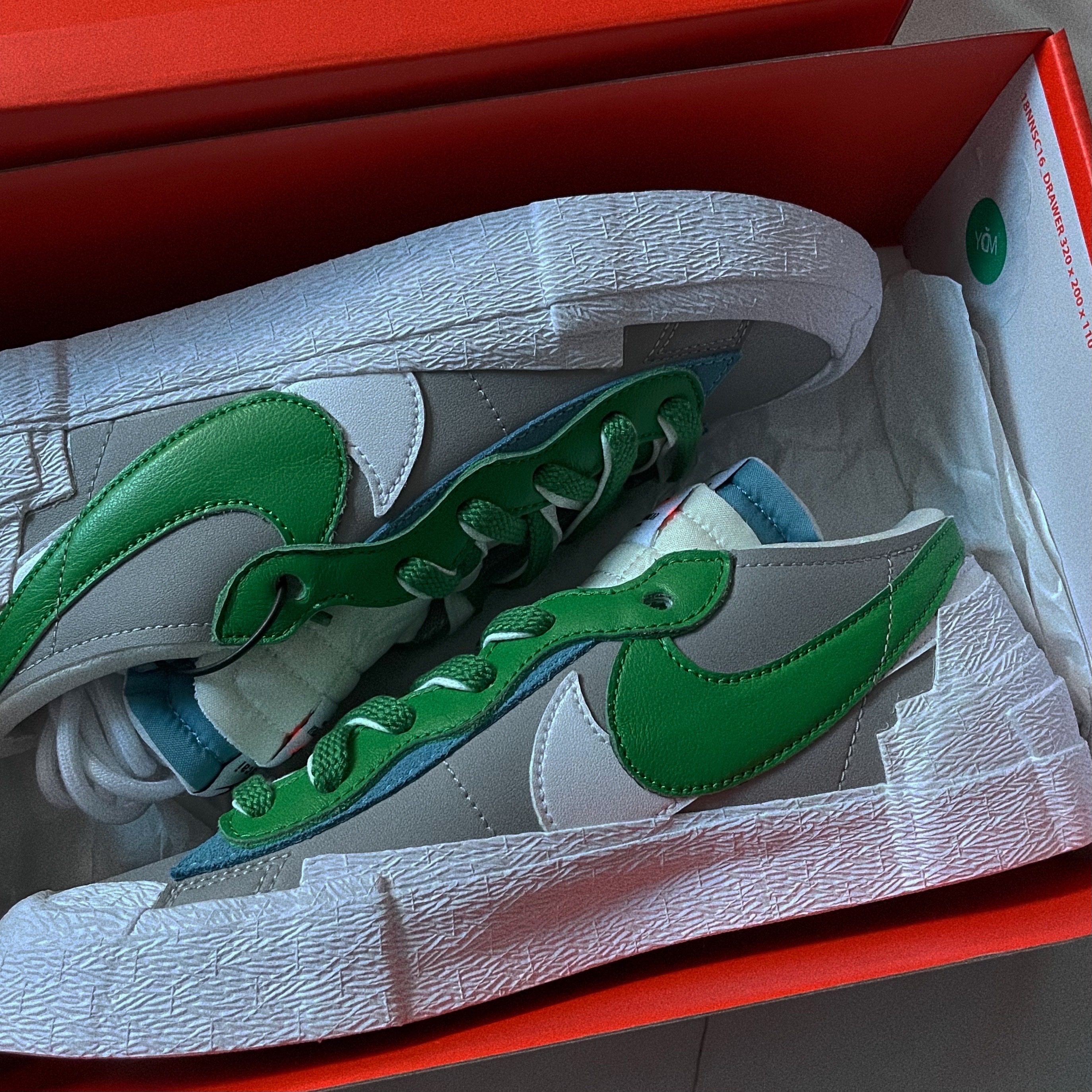 Nike x Sacai Blazer Low Classic Green 착용 스타일