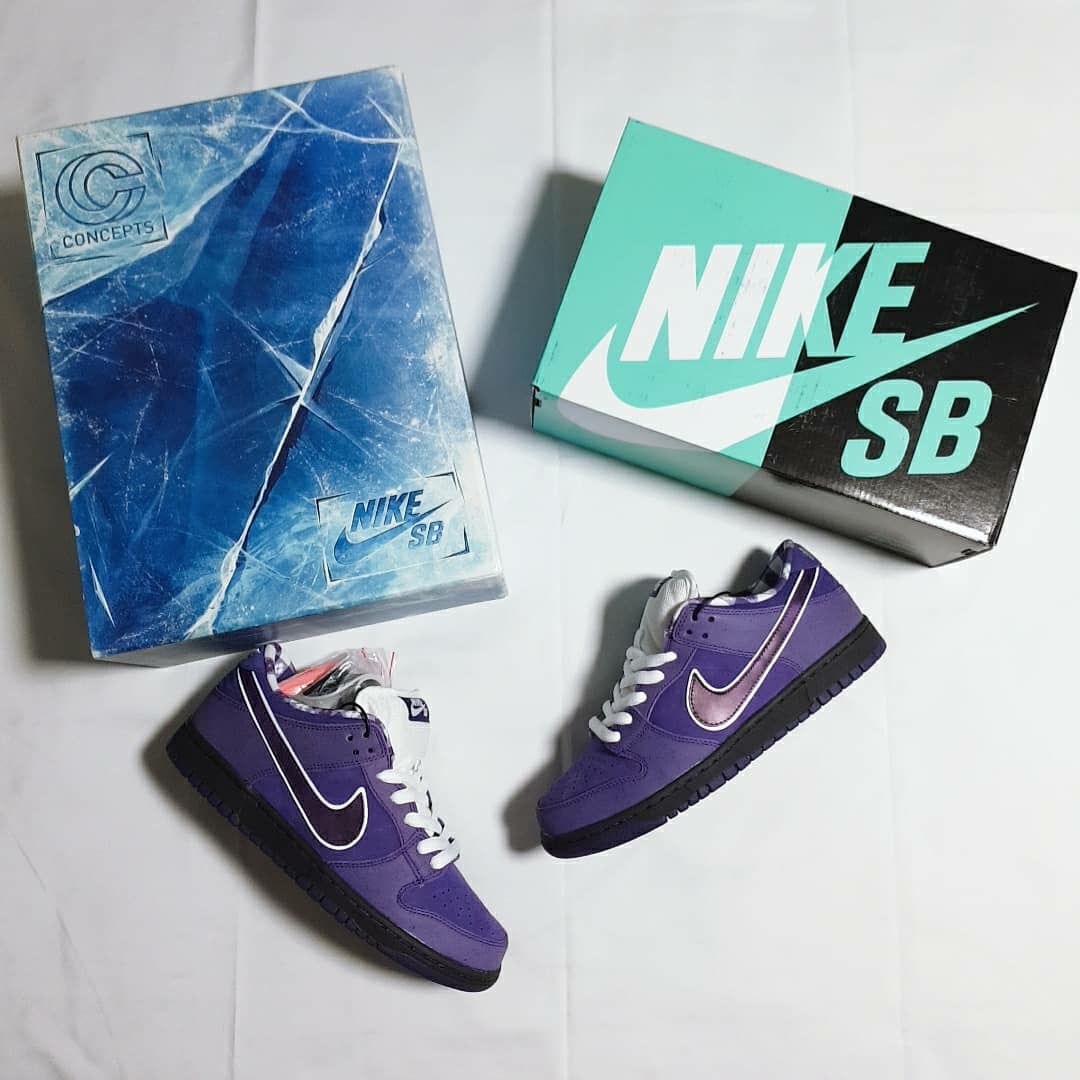 Nike x Concepts SB Dunk Low Purple Lobster (Special Box), Nike x Concepts SB Dunk Low Purple Lobster (Regular Box) 착용 스타일 - 5