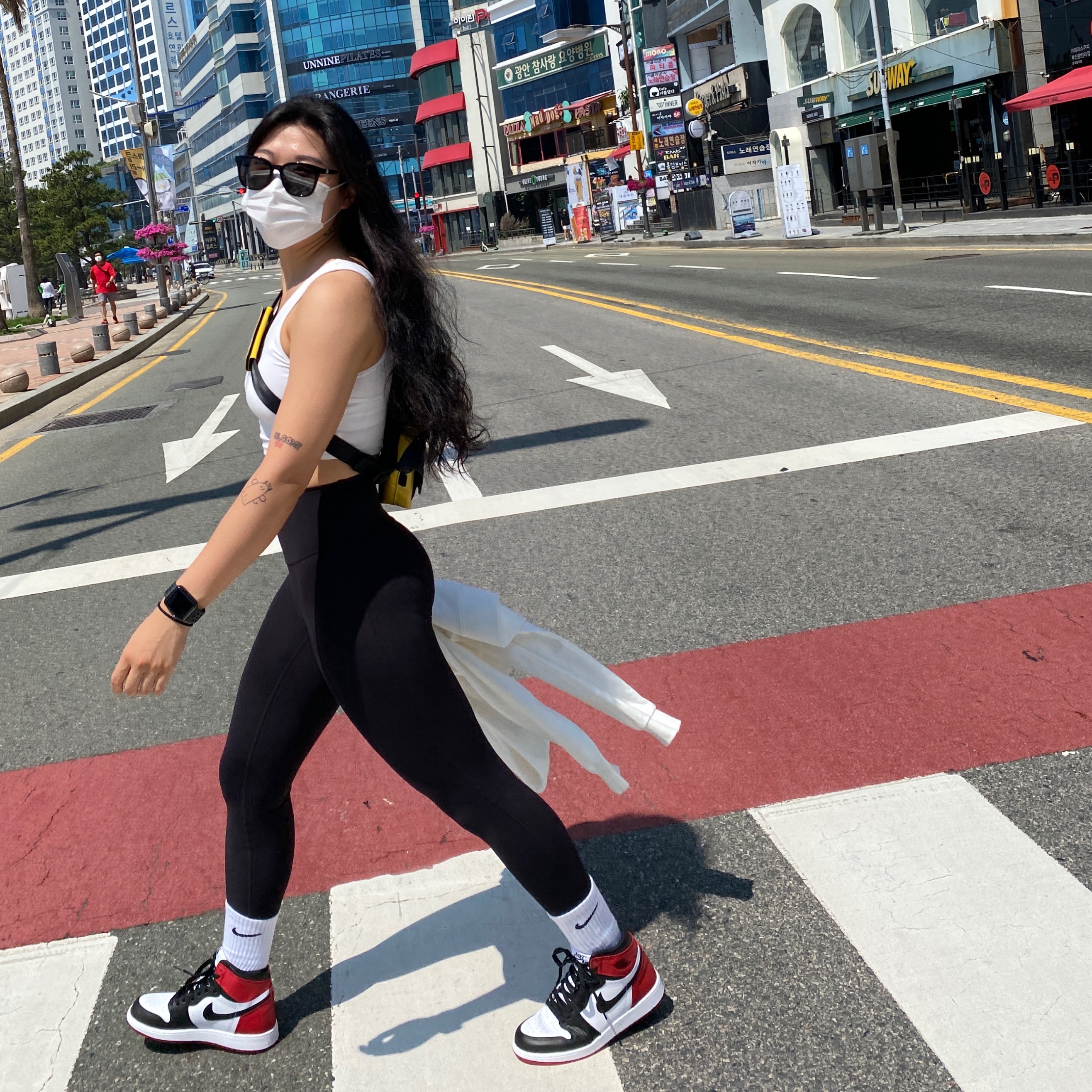 (GS) Jordan 1 Retro High OG Black Toe 2016 착용 스타일