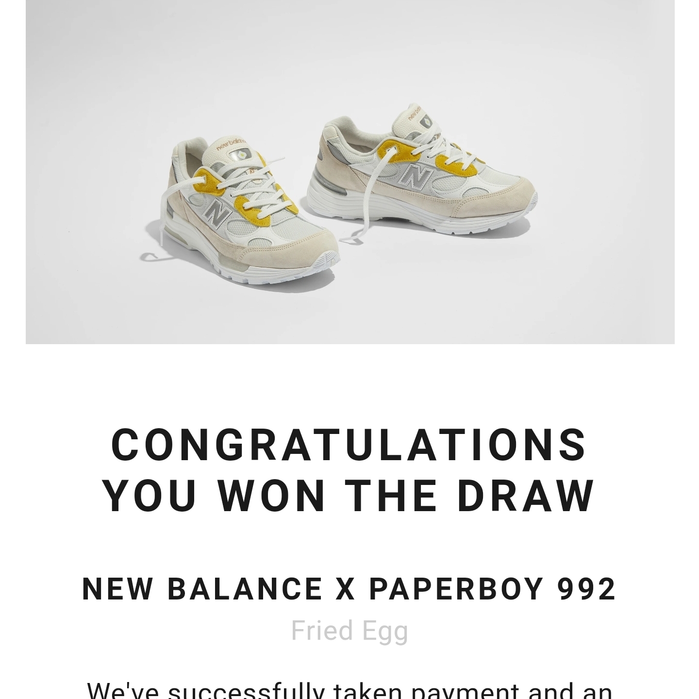 New Balance x Paperboy Paris 992 Made in USA Fried Egg 착용 스타일