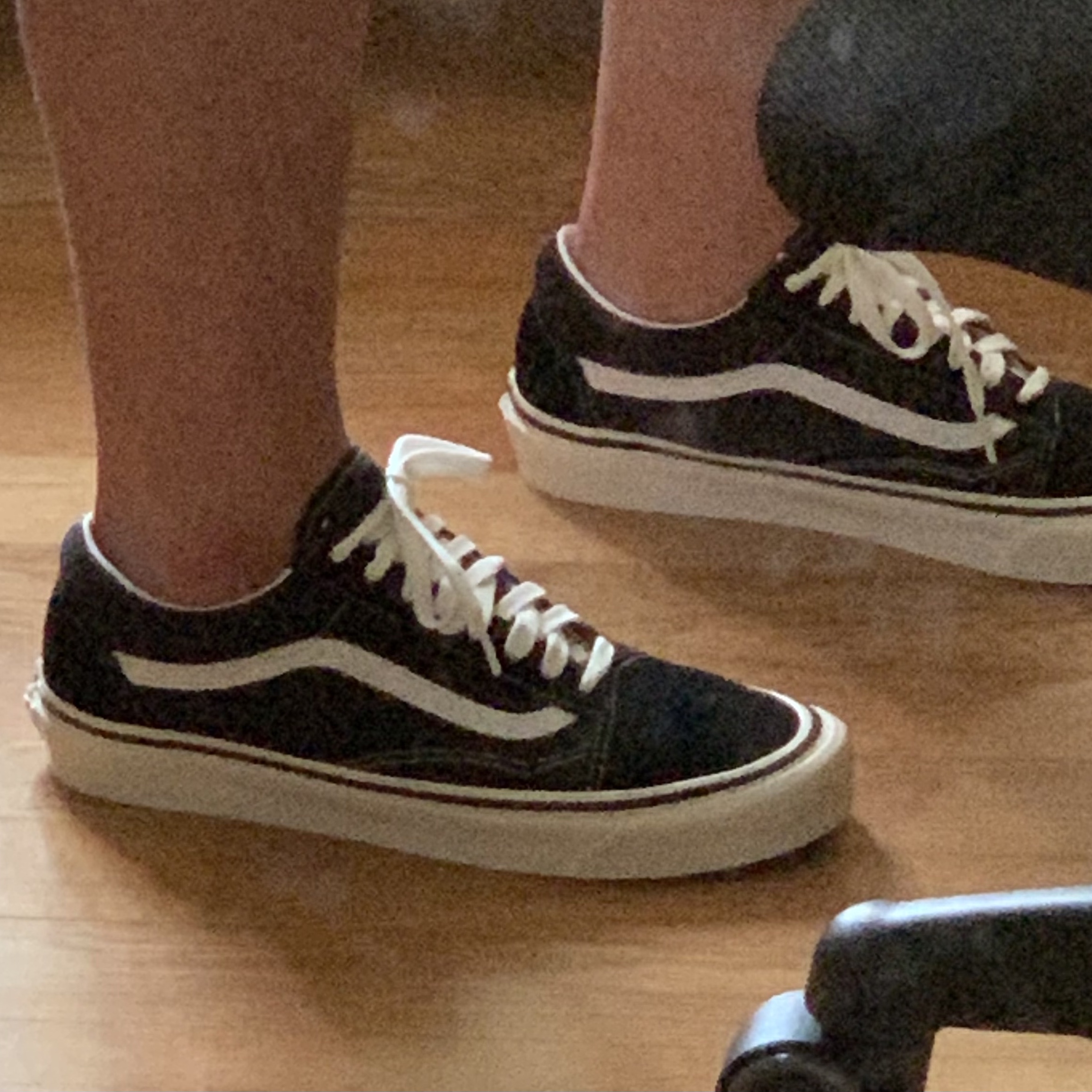 Vans Old Skool 36 DX Anaheim Factory Black White 착용 스타일