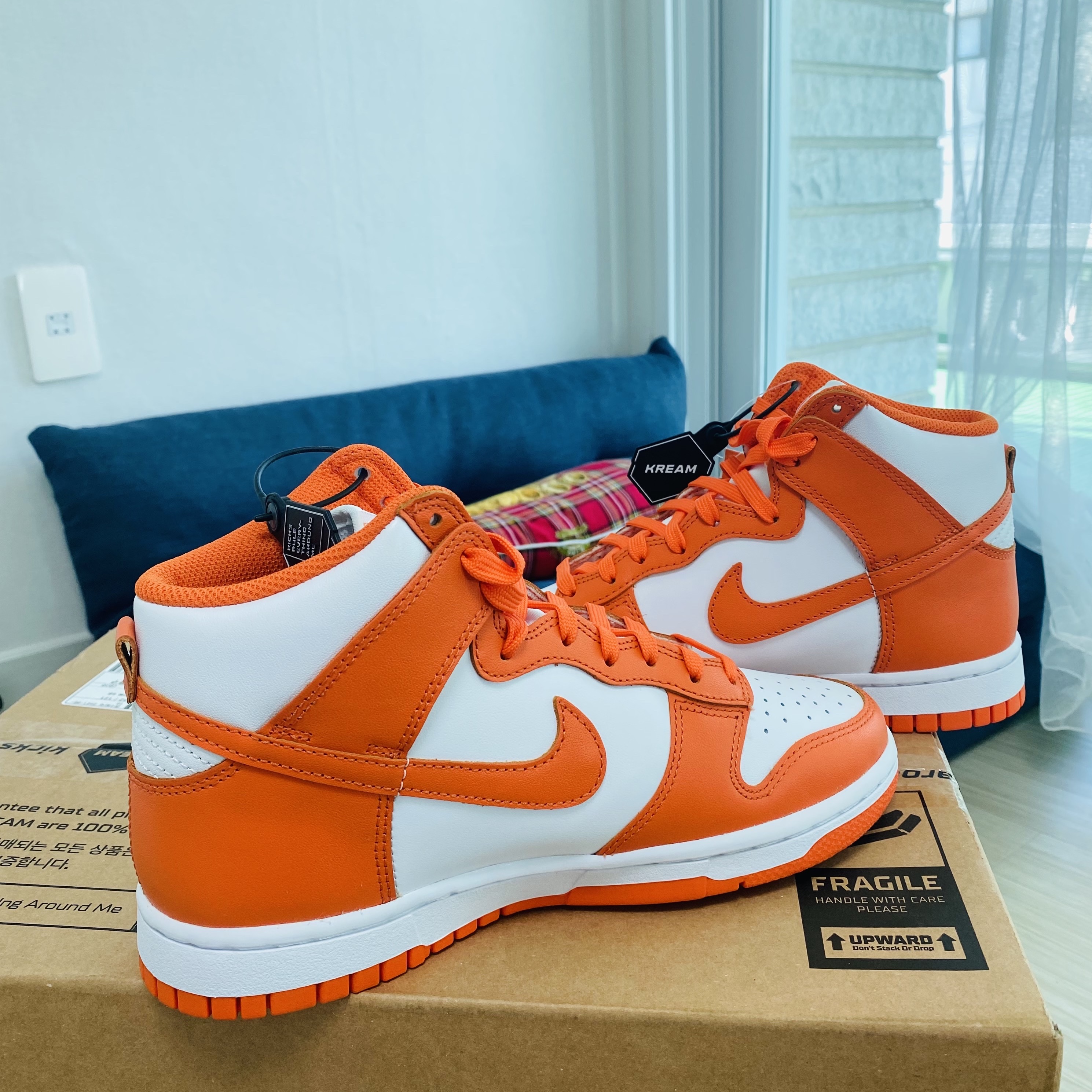 Nike Dunk High Retro Orange Blaze 착용 스타일