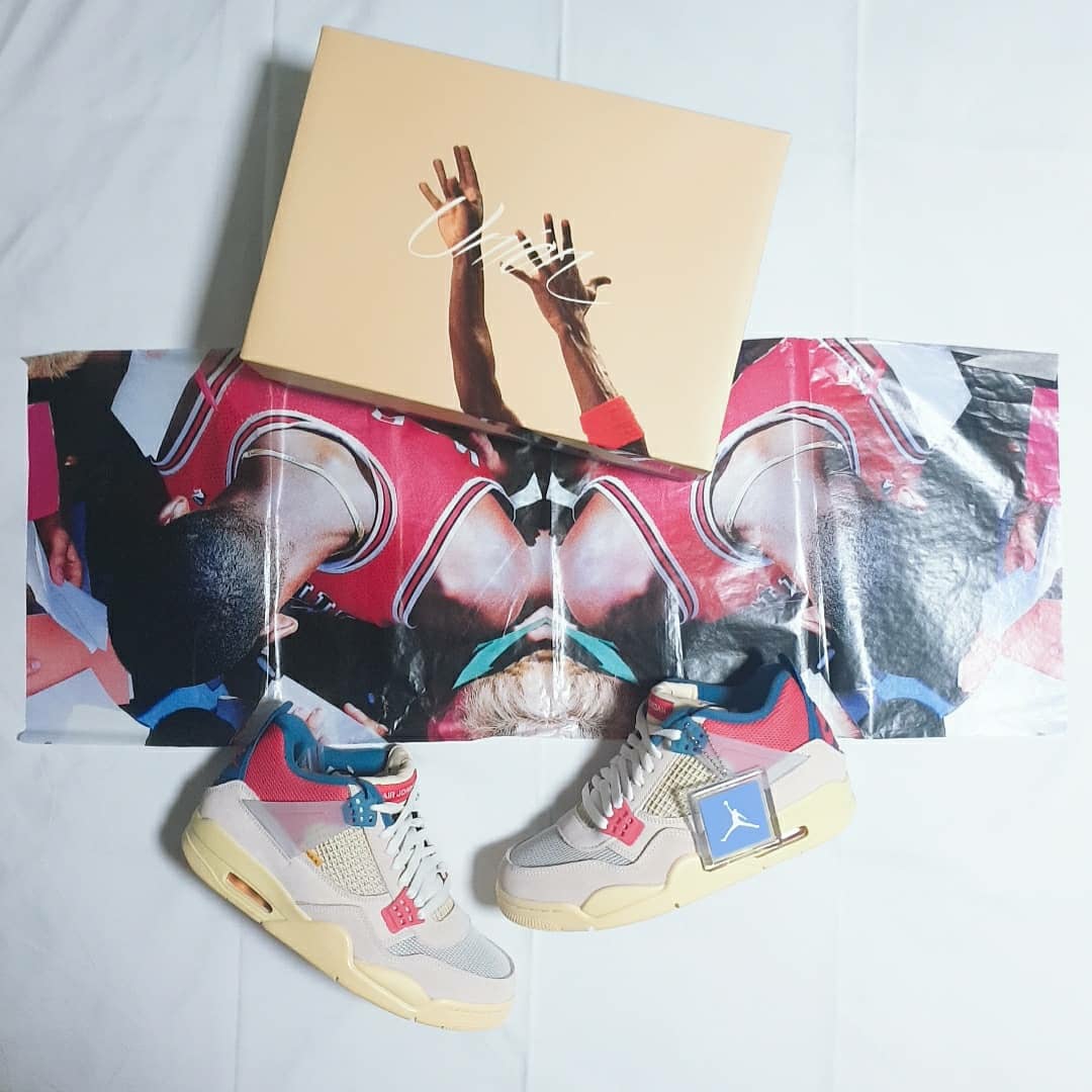 Jordan 4 x Union Retro Guava Ice 착용 스타일 - 5