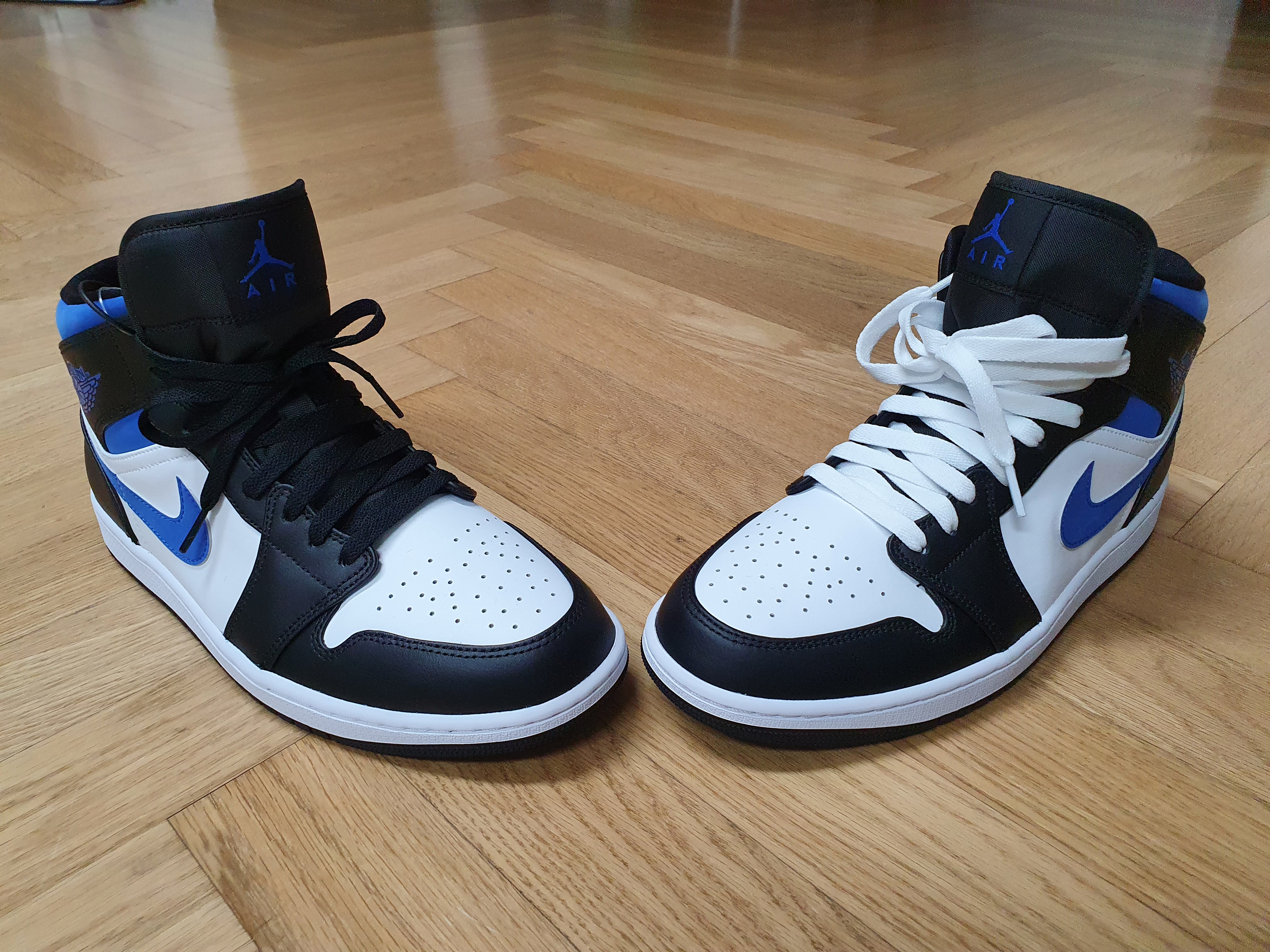 Jordan 1 Mid Racer Blue, (GS) Jordan 1 Mid Racer Blue 착용 스타일