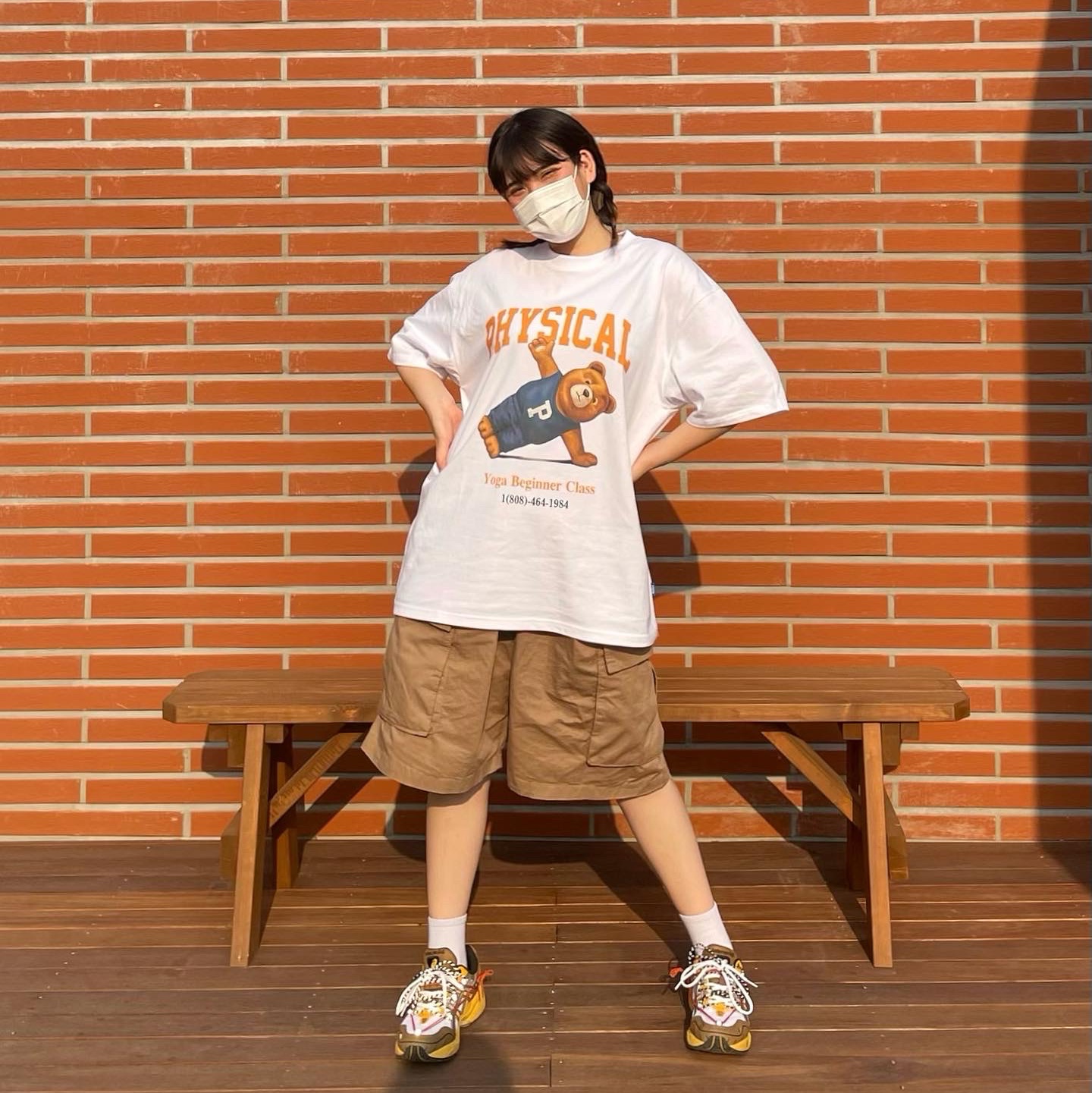 Asics x Andersson Bell Gel-1090 White Orange 착용 스타일 - 1