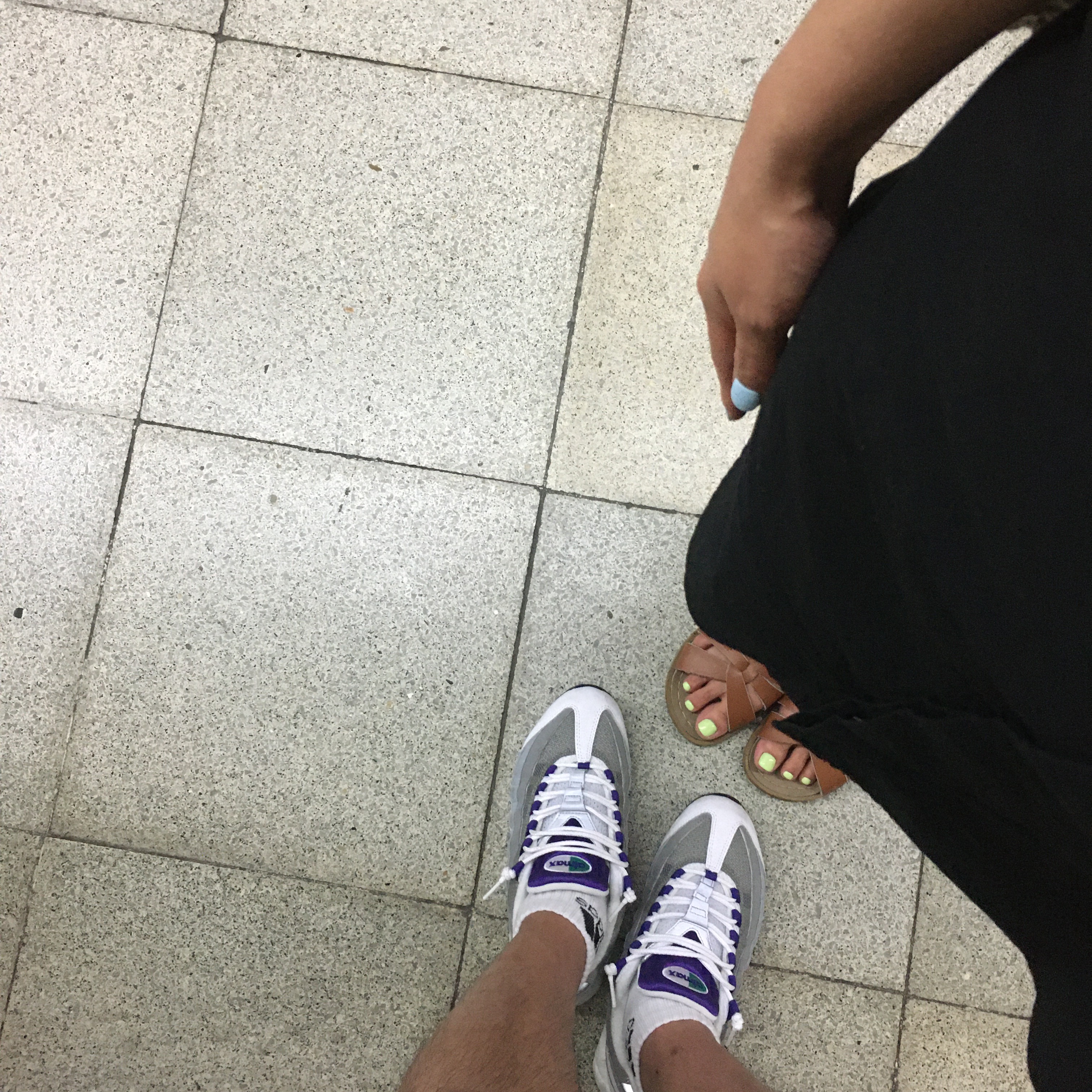 (W) Nike Air Max 95 Grape 2018 착용 스타일