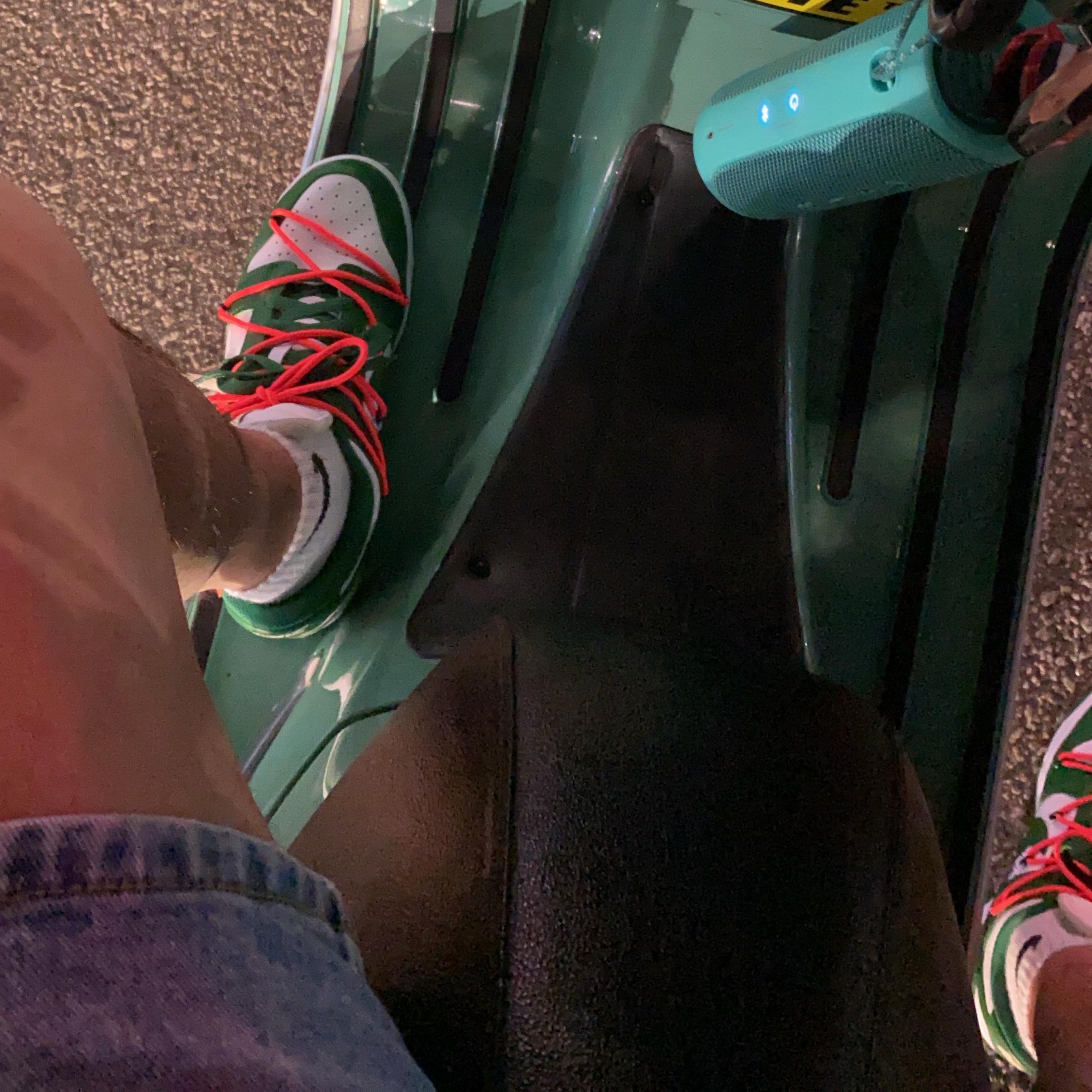Nike x Off-White Dunk Low Pine Green 착용 스타일