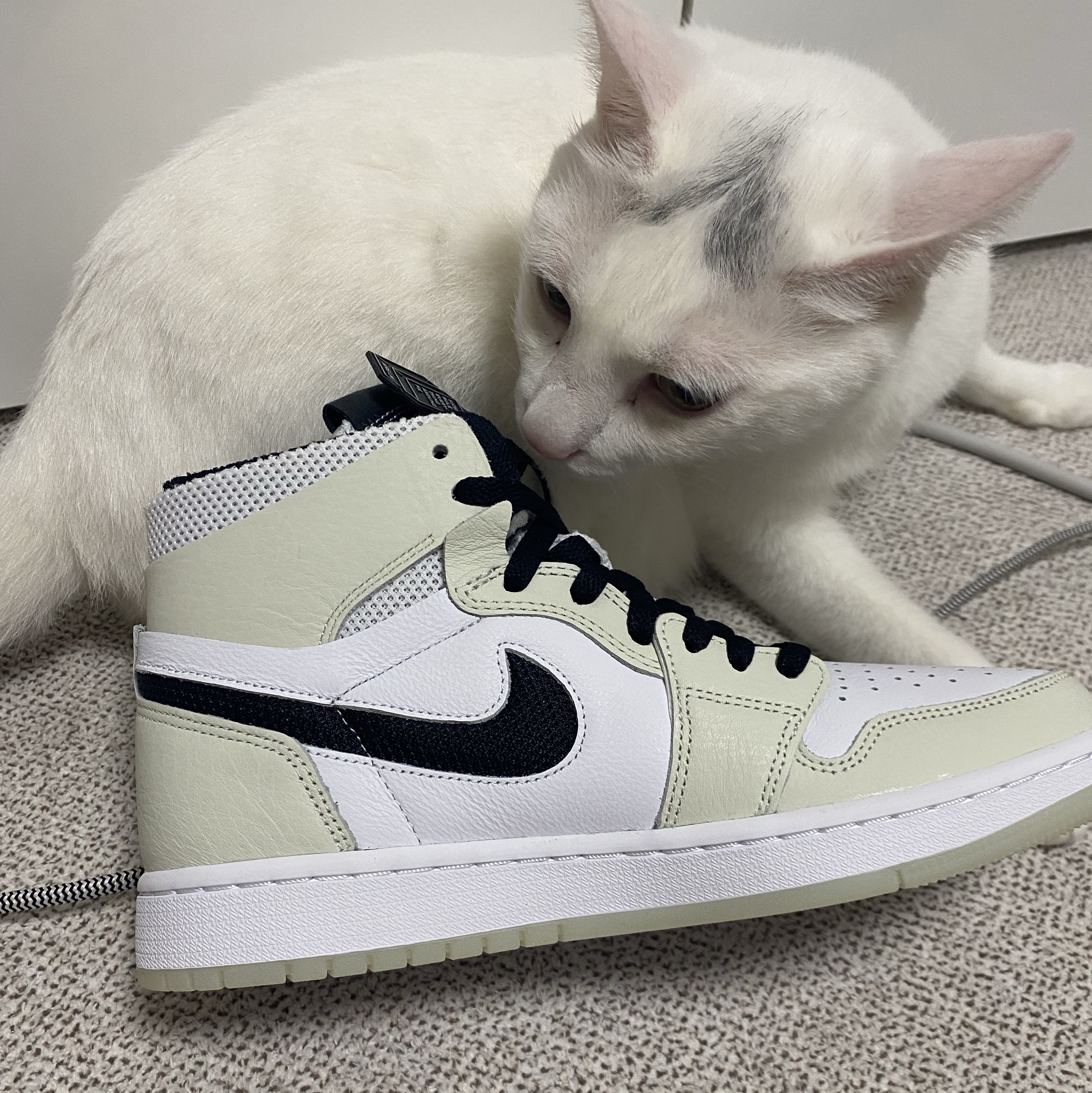(W) Jordan 1 Zoom Air CMFT Light Bone 착용 스타일