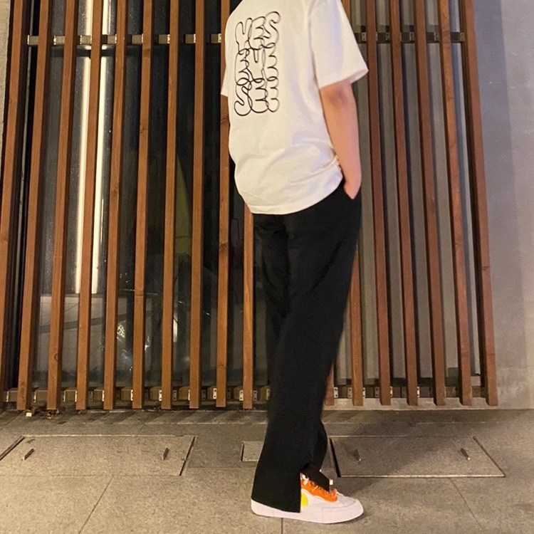 Nike x Sacai Blazer Low Magma Orange 착용 스타일 - 1