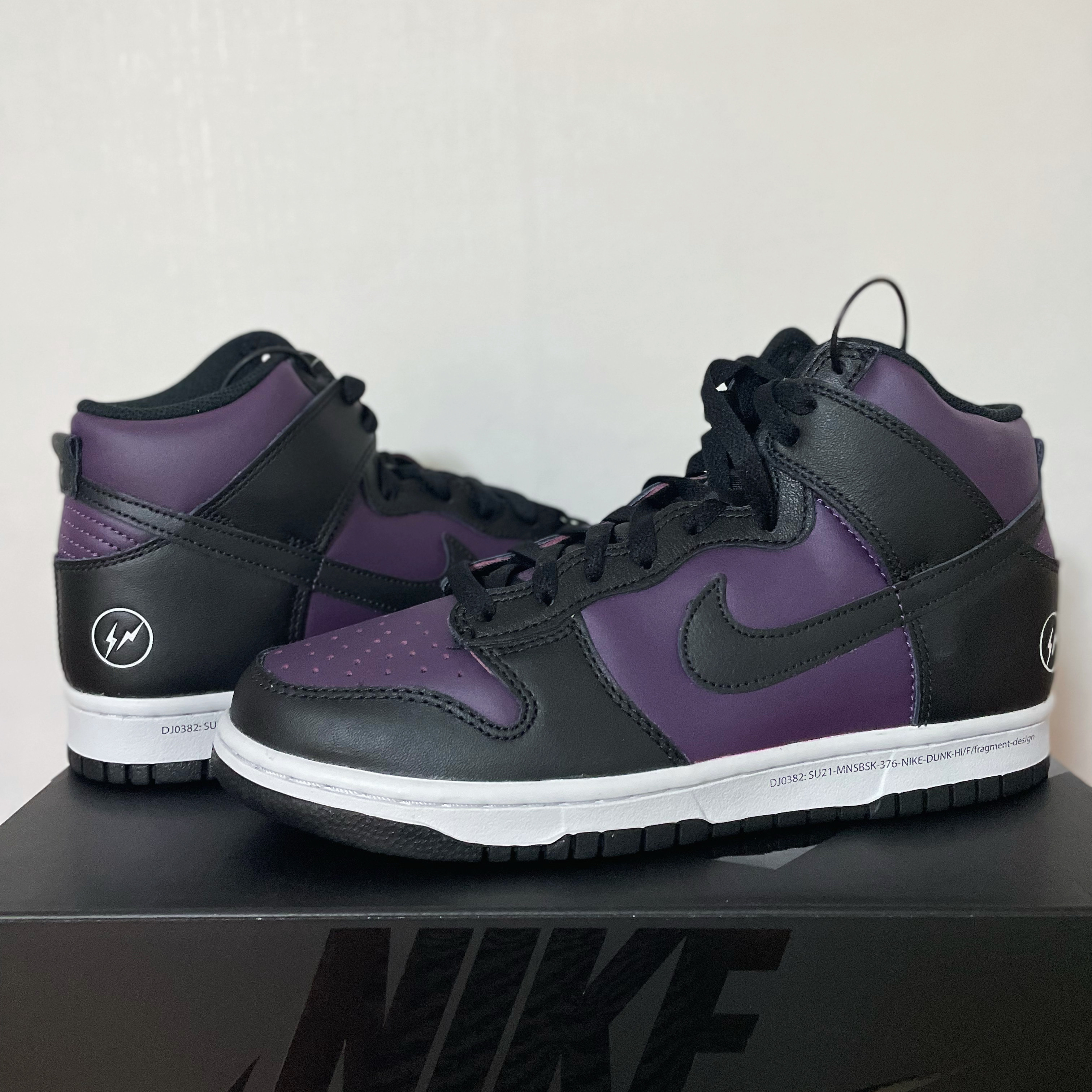 Nike x Fragment Dunk High Black 착용 스타일