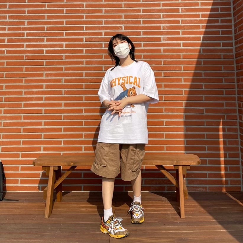 Asics x Andersson Bell Gel-1090 White Orange 착용 스타일 - 2