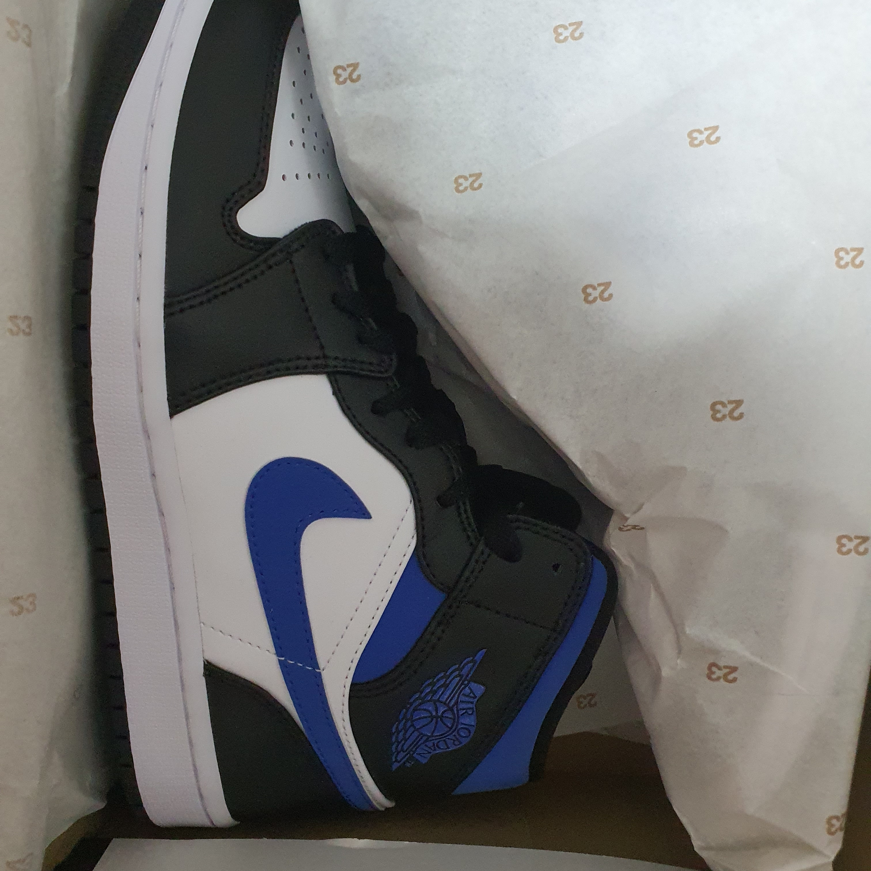 Jordan 1 Mid Racer Blue 착용 스타일 - 4