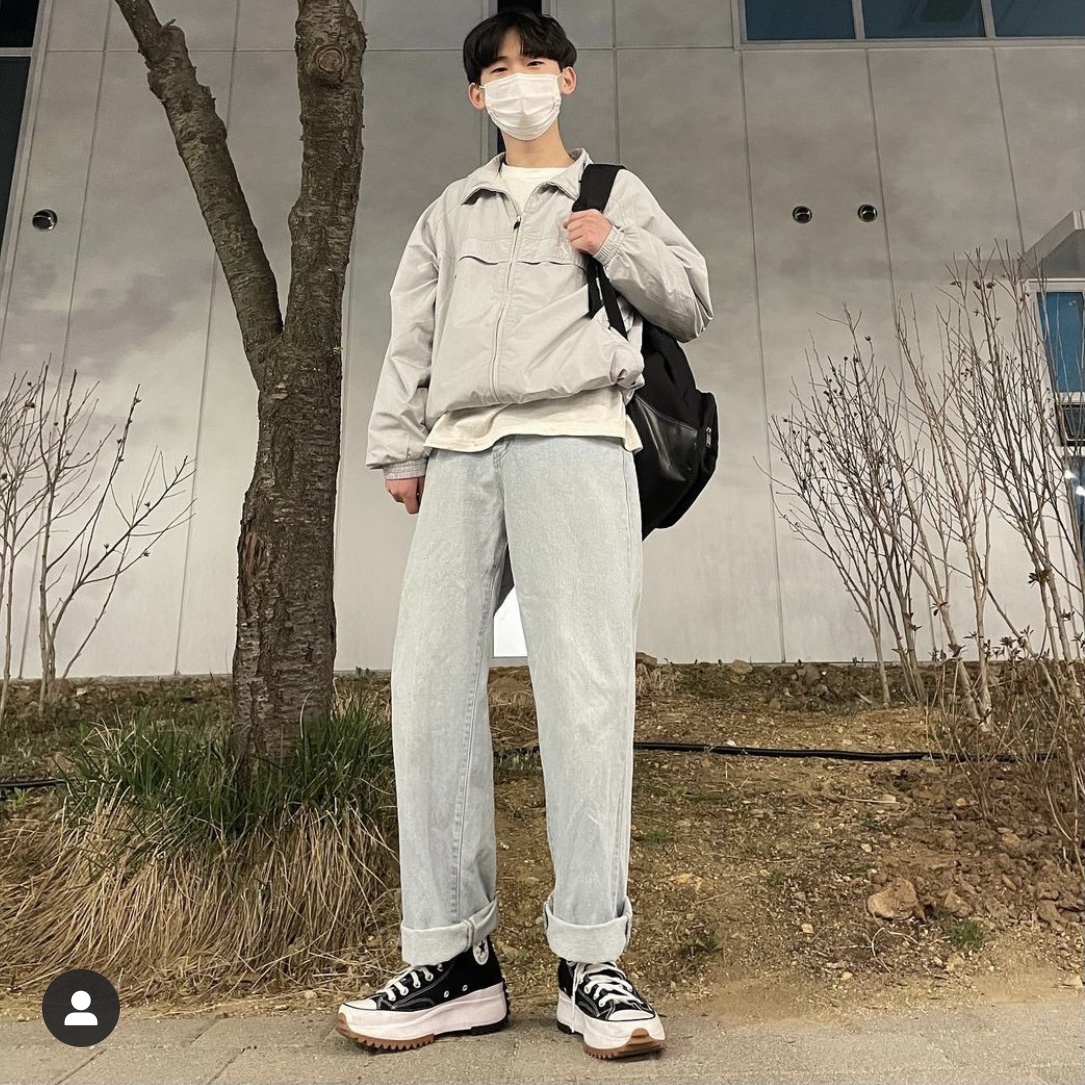 Converse Run Star Hike Hi Black White Gum 착용 스타일
