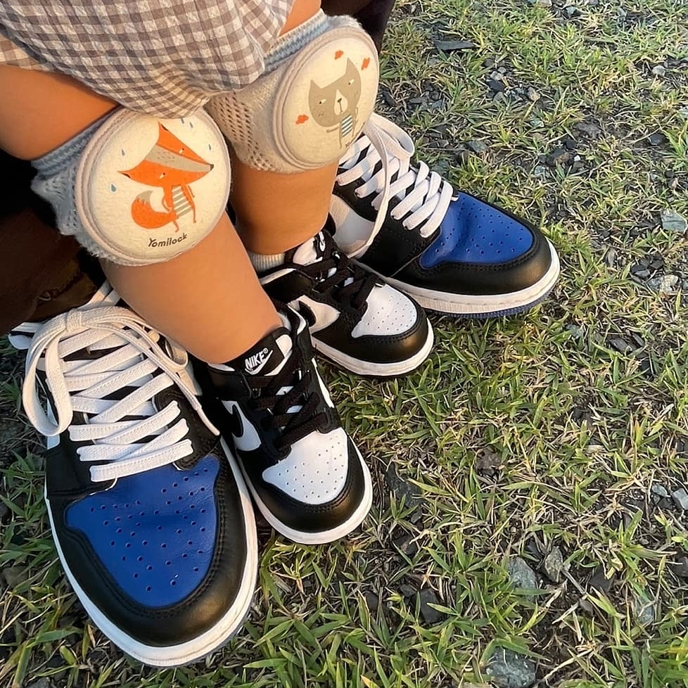 Jordan 1 Retro High OG Royal Toe, (TD) Nike Dunk Low Black 착용 스타일 - 3