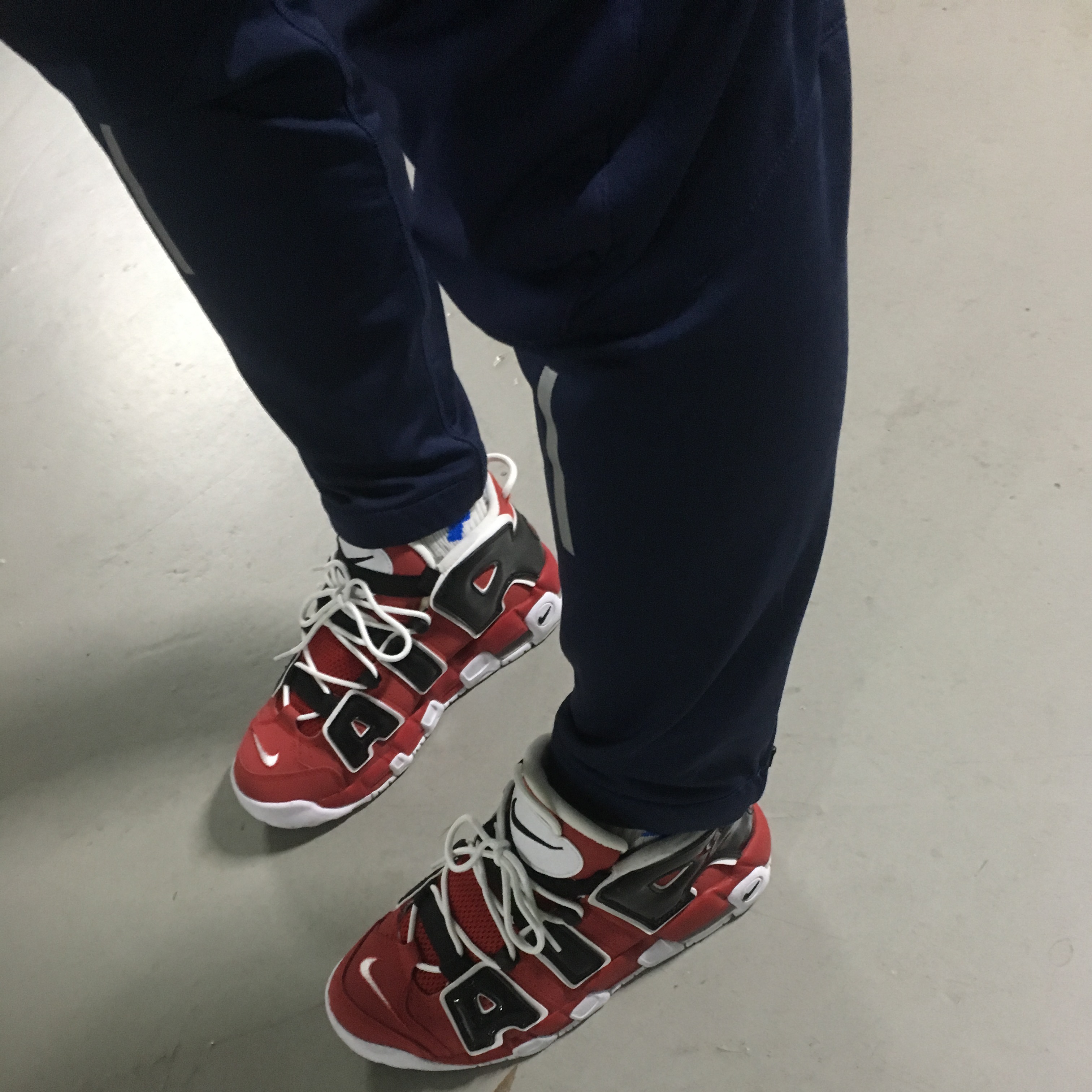 Nike Air More Uptempo 96 Bulls 2017 착용 스타일