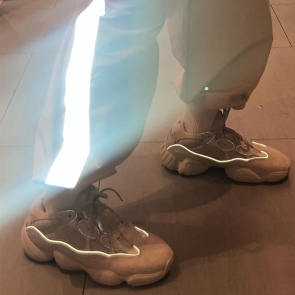 Adidas Yeezy 500 Blush 2018 착용 스타일
