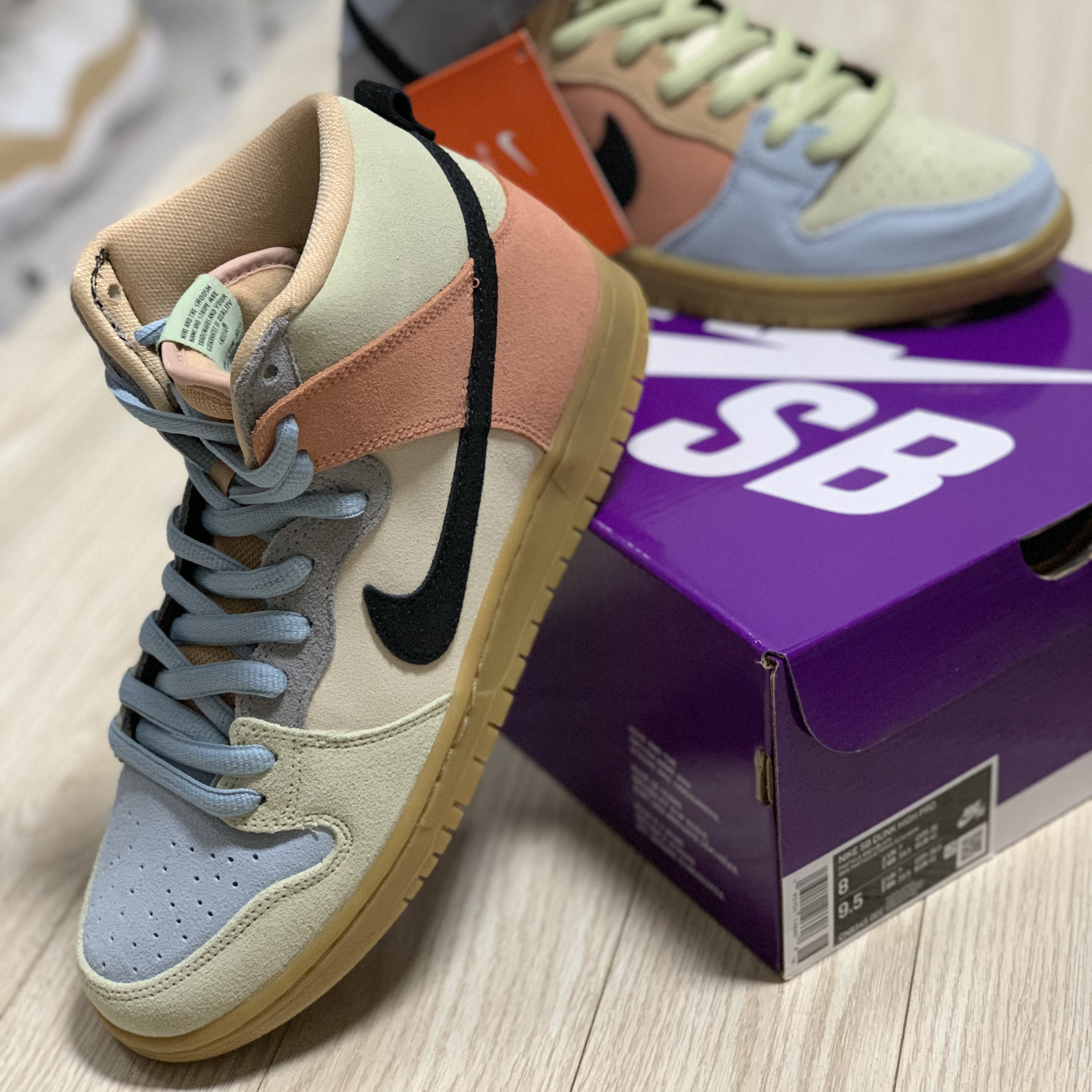 Nike SB Dunk High Pro Spectrum 착용 스타일 - 1